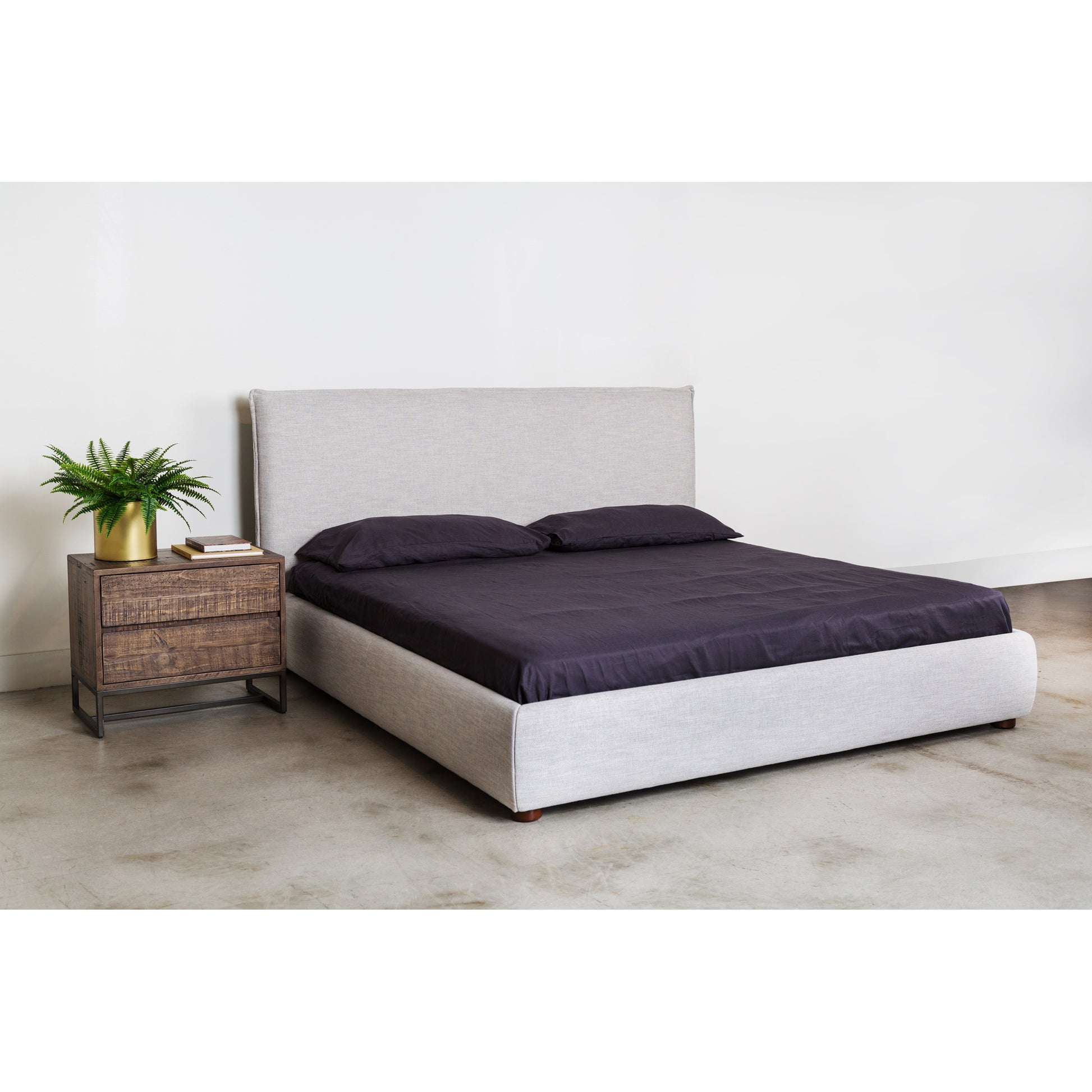 Luzon King Bed Light Grey by Moe's Home Collection - view 2
