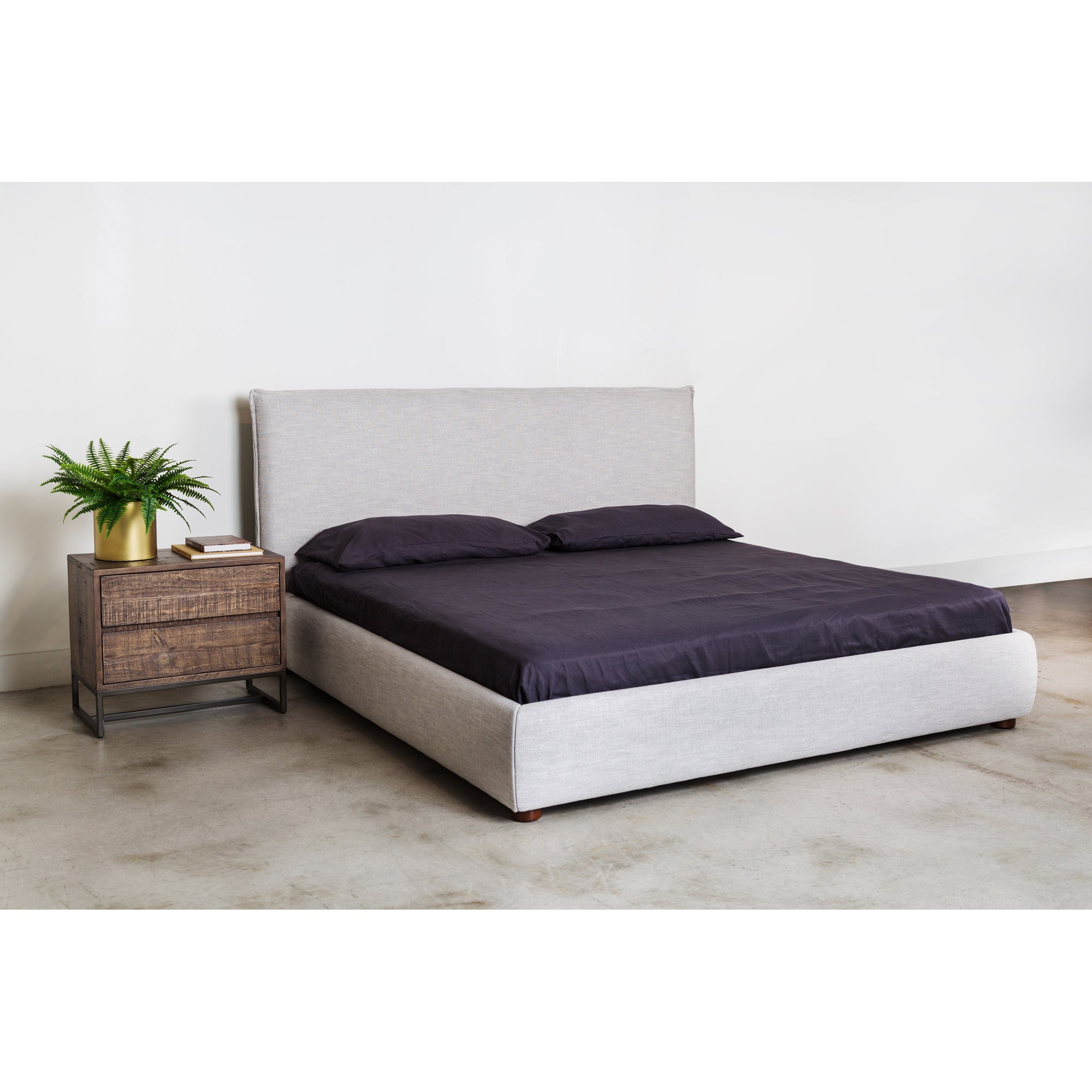 Luzon King Bed Light Grey by Moe's Home Collection - view 2