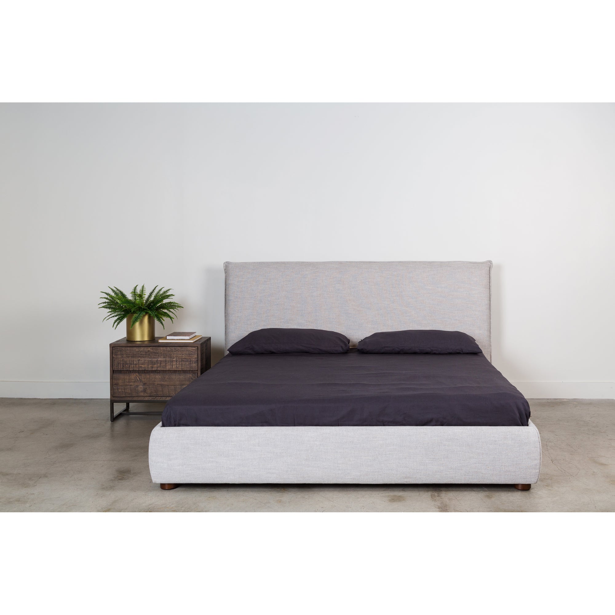 Luzon King Bed Light Grey by Moe's Home Collection - view 3
