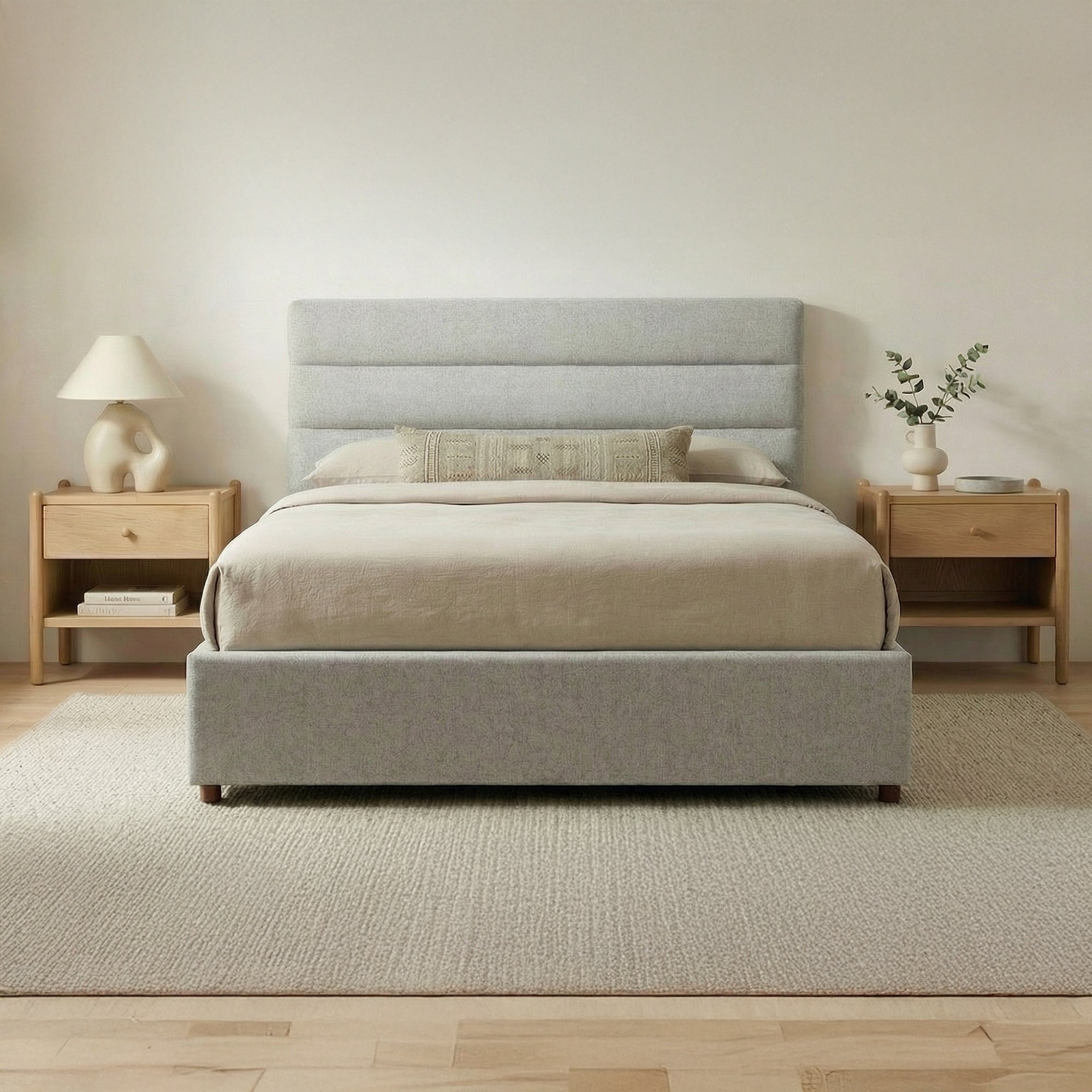 Takio Queen Bed Light Grey by Moe's Home Collection - view 2