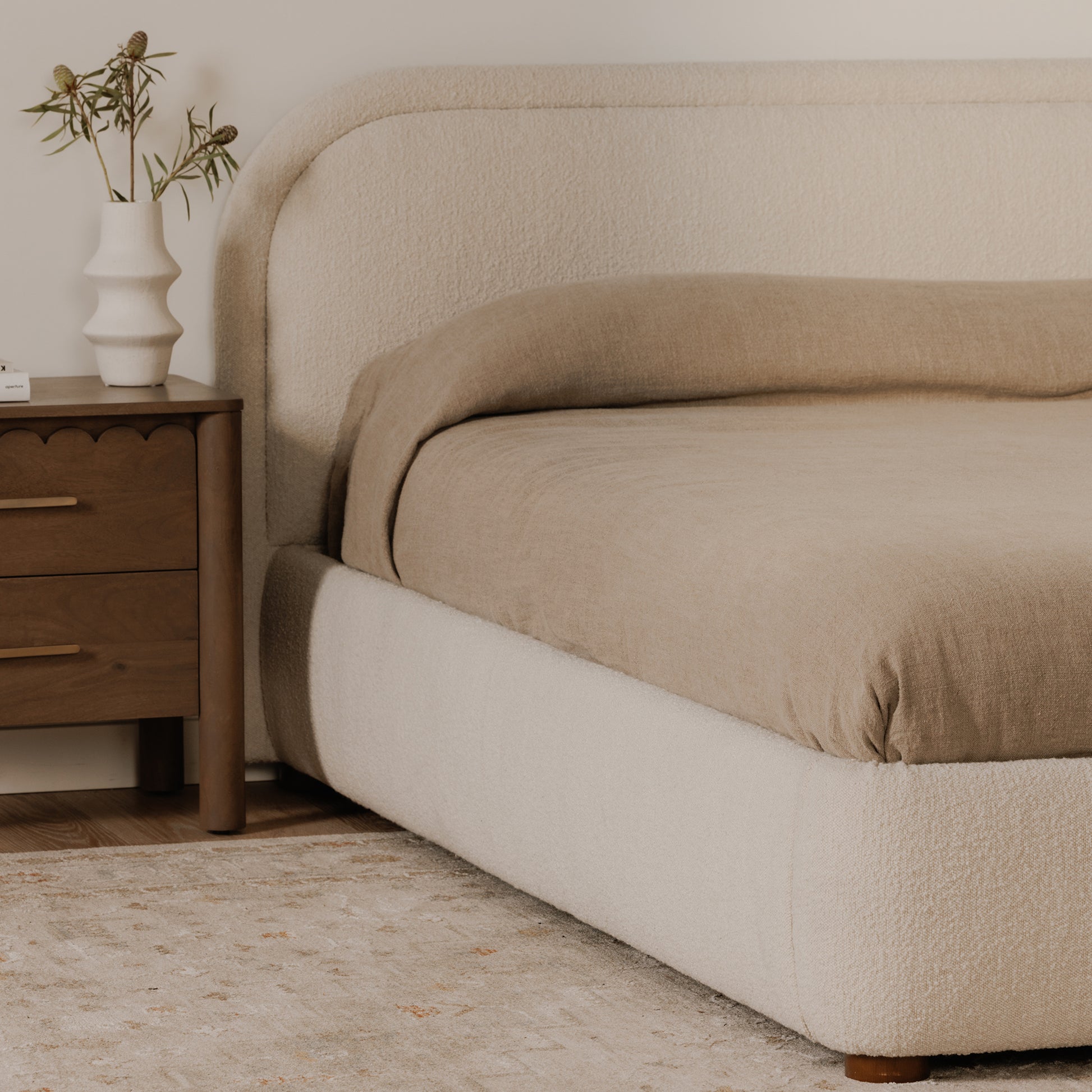 Colin King Bed Oatmeal by Moe's Home Collection - view 5