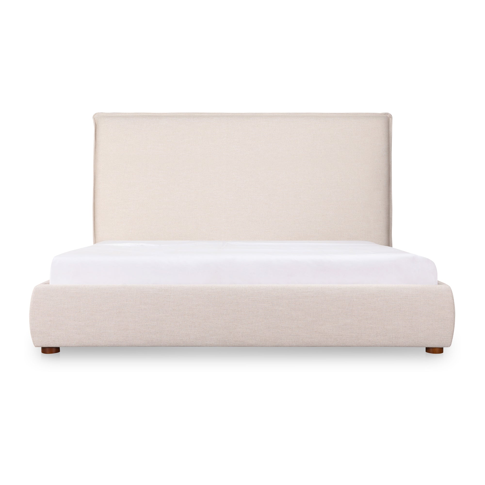 Luzon Queen Bed Tall Headboard Wheat by Moe's Home Collection