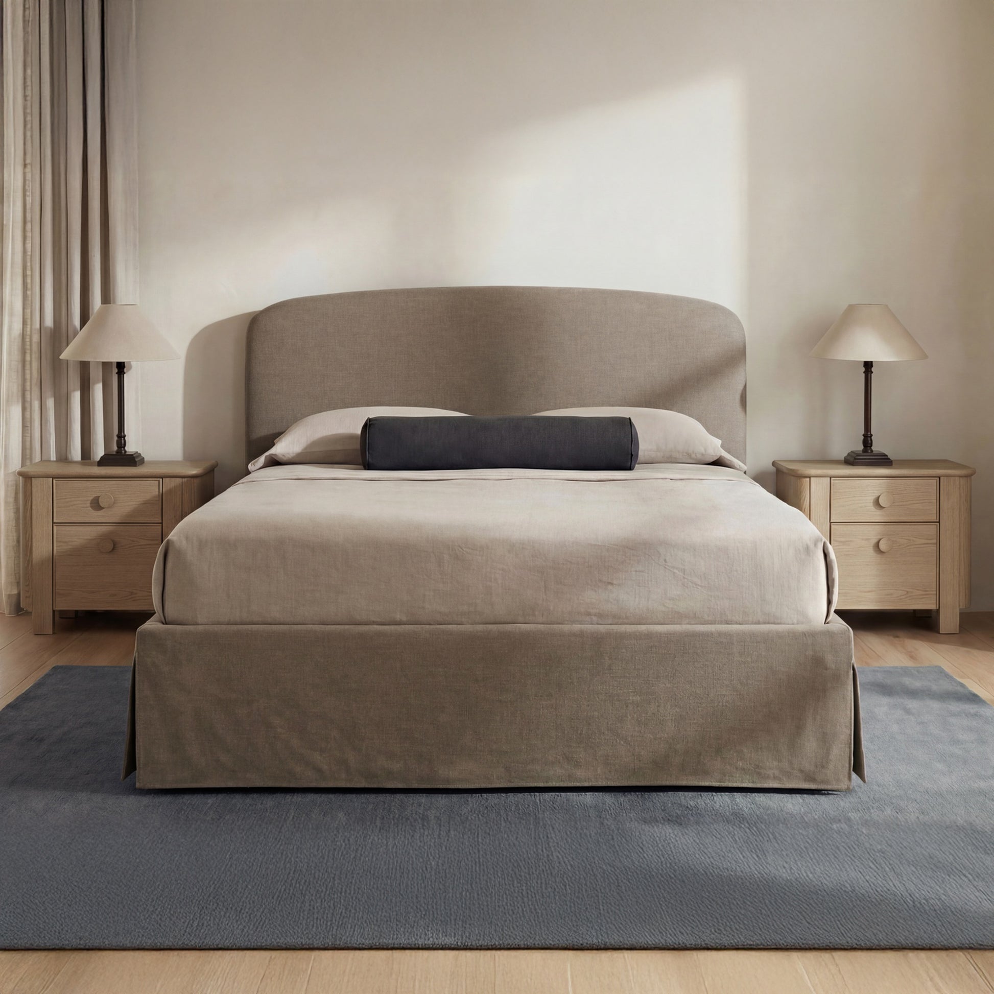 Joan Queen Storage Bed Taupe by Moe's Home Collection - view 2