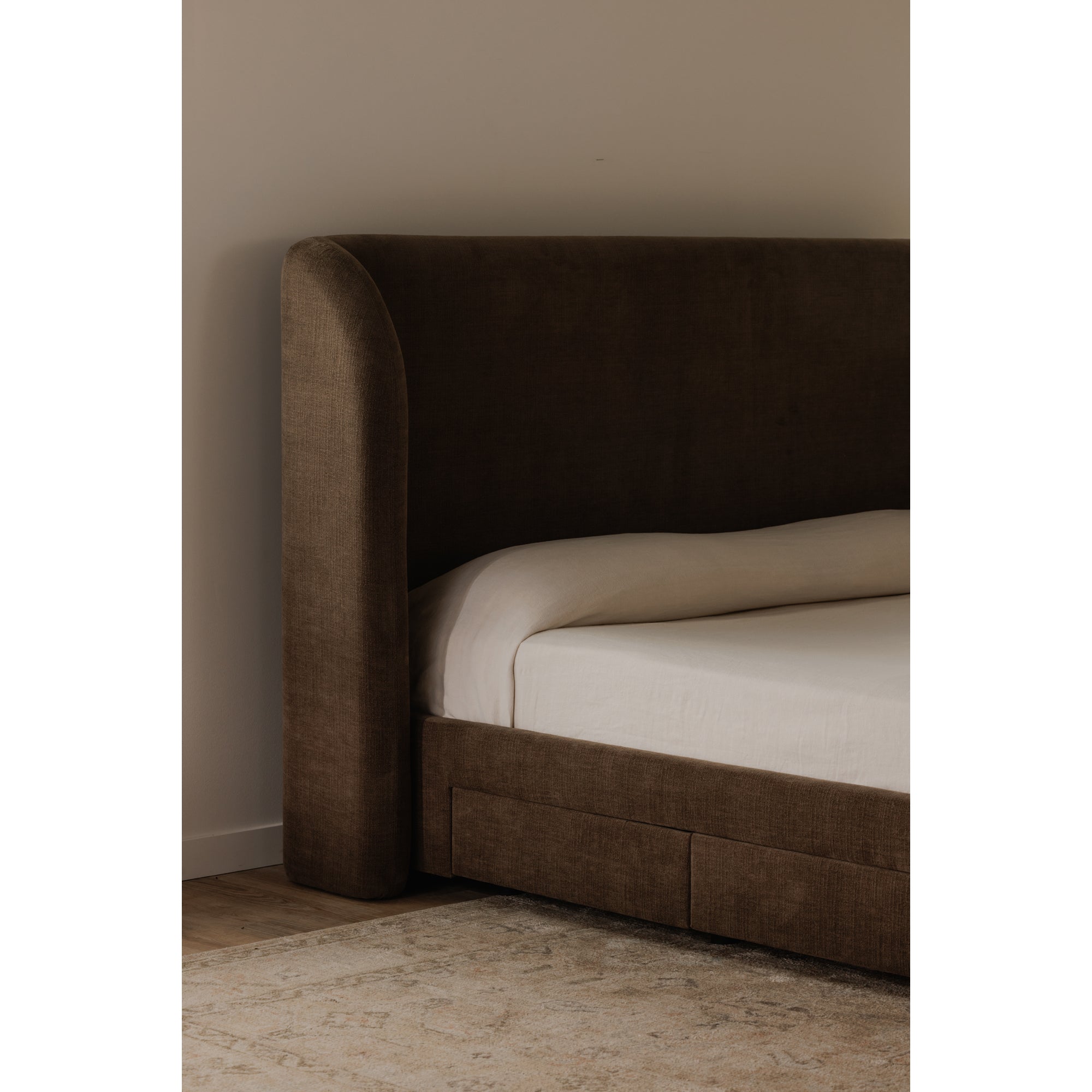 Sophia Queen Storage Bed Brown by Moe's Home Collection - view 2
