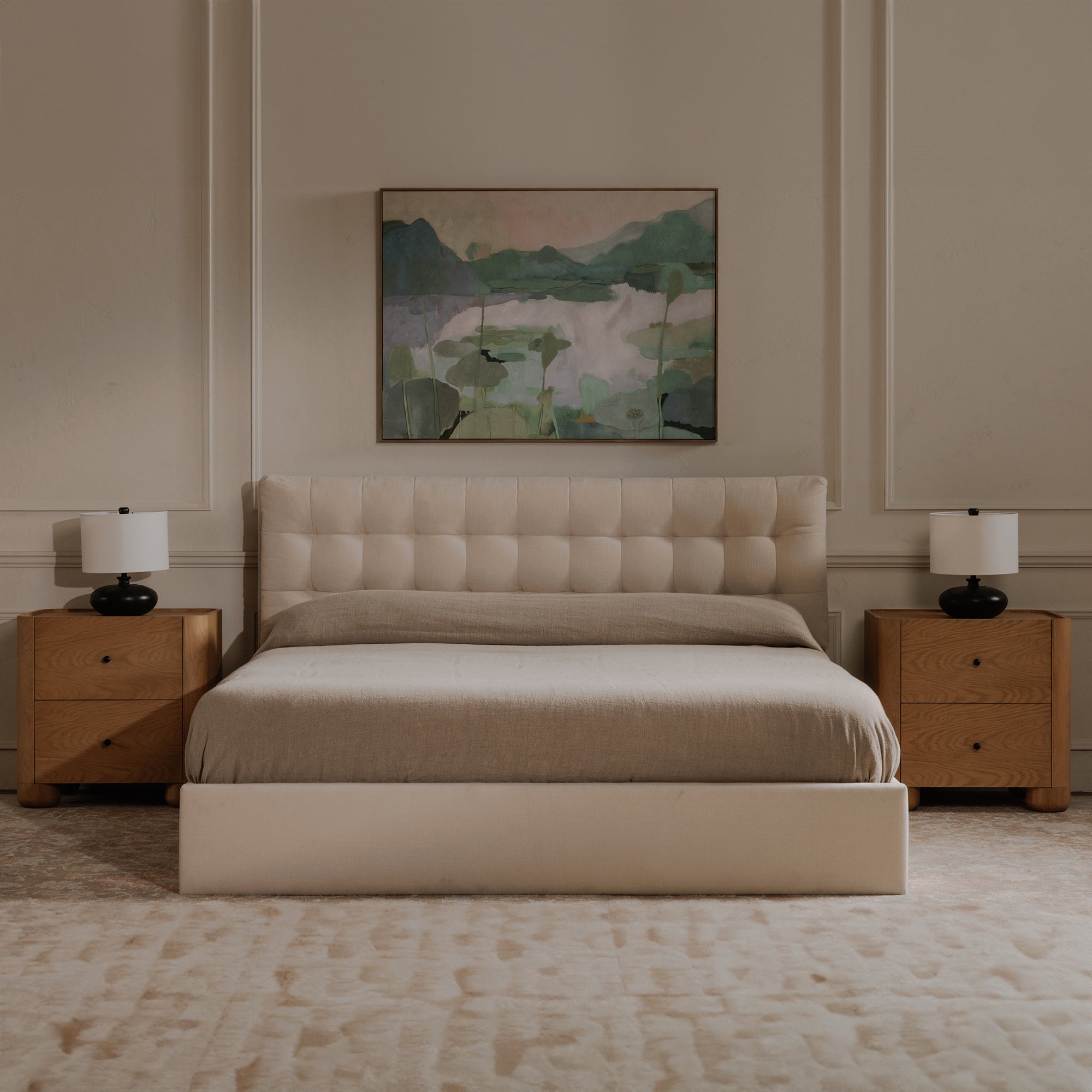 Sebastion King Storage Bed Cream by Moe's Home Collection - view 3