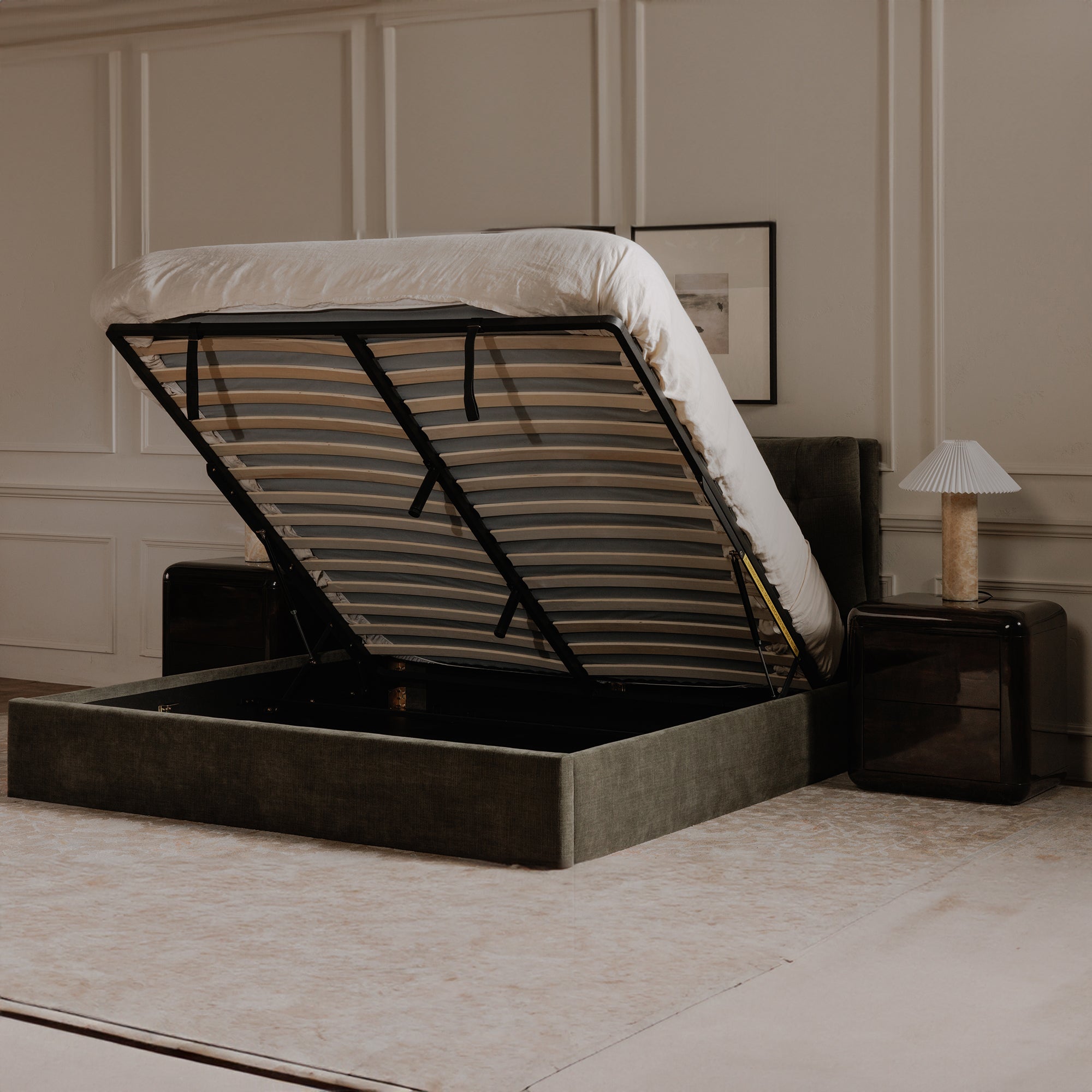 Sebastion King Storage Bed Green by Moe's Home Collection - view 5