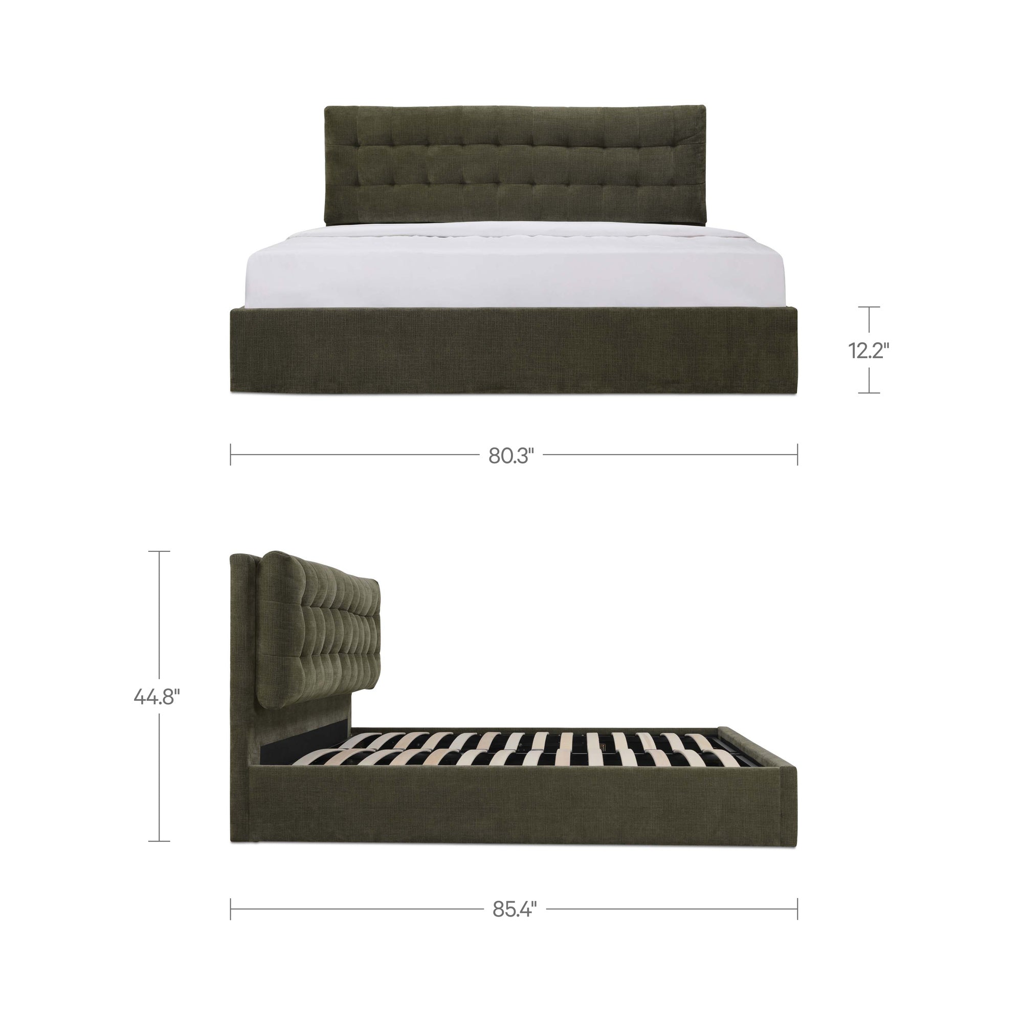 Sebastion King Storage Bed Green by Moe's Home Collection - view 6