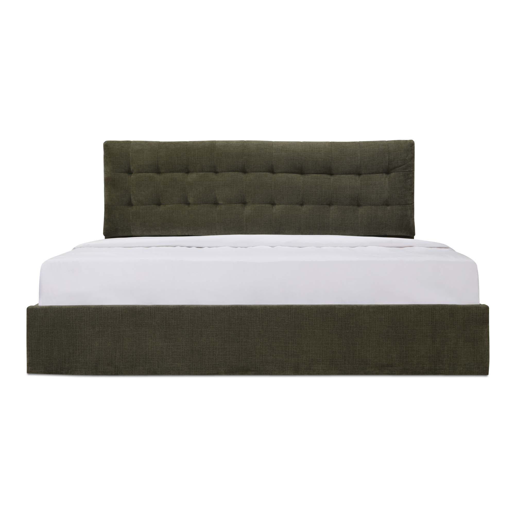 Sebastion King Storage Bed Green by Moe's Home Collection