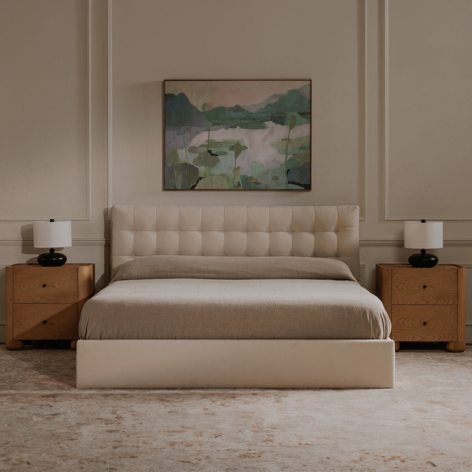 Sebastion Queen Storage Bed Cream by Moe's Home Collection - view 3