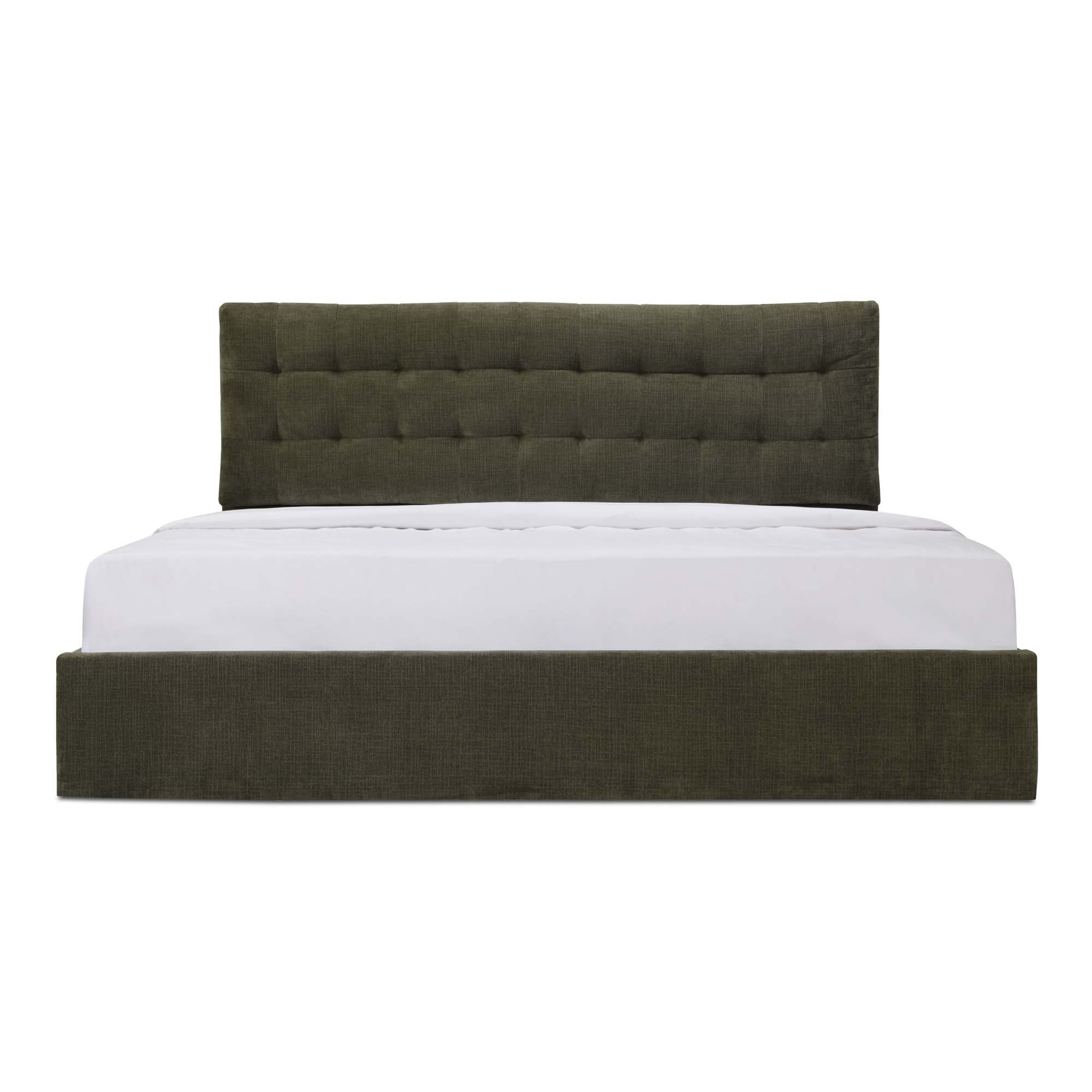 Sebastion Queen Storage Bed Green by Moe's Home Collection