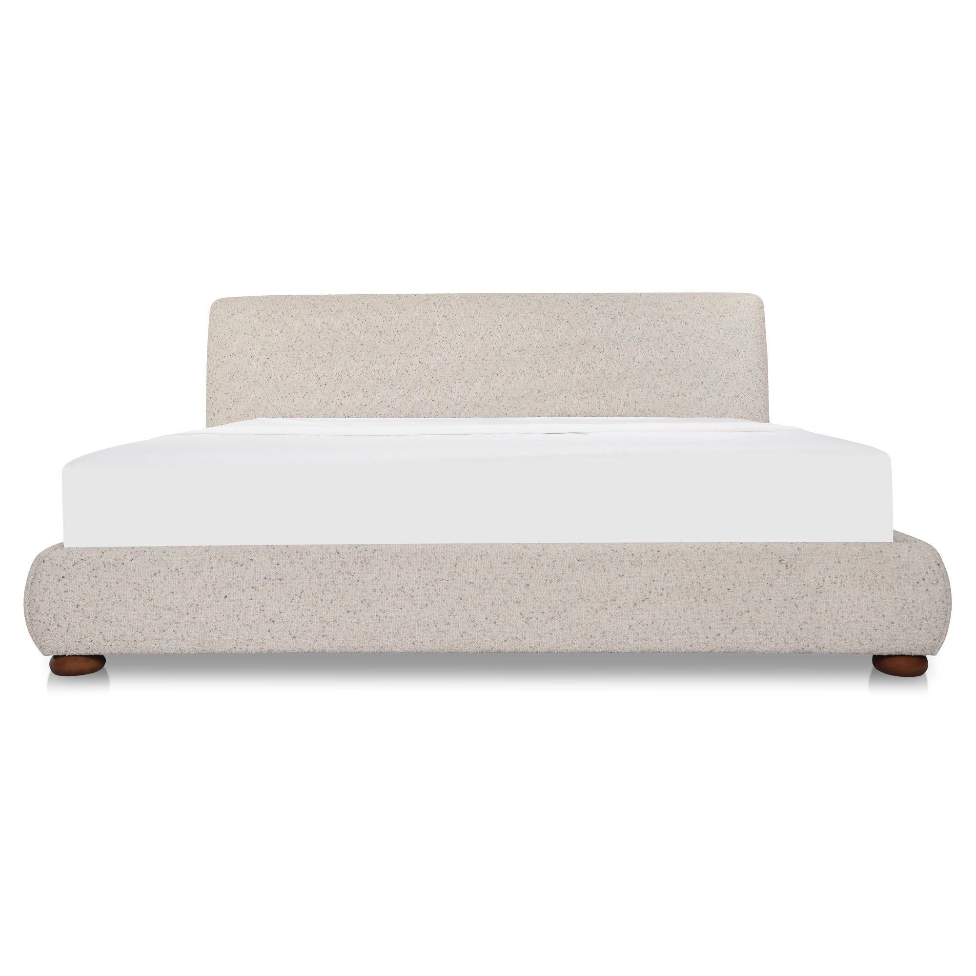 Beau Queen Storage Bed Speckled Light Grey by Moe's Home Collection