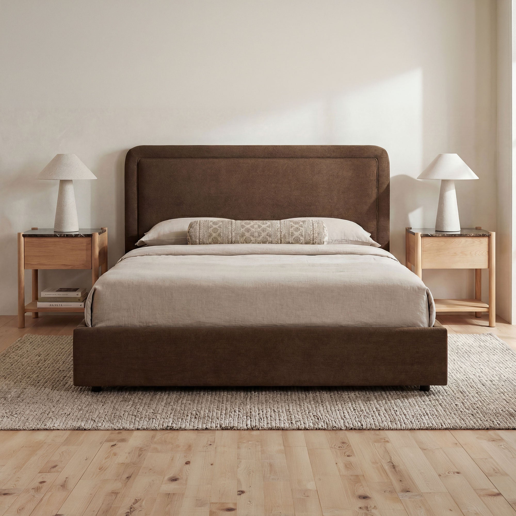 Simon King Storage Bed Brown by Moe's Home Collection - view 2