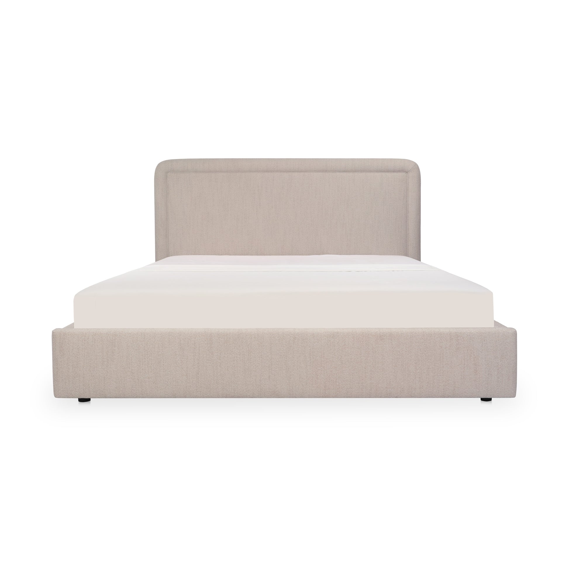 Simon King Storage Bed Flecked Beige by Moe's Home Collection