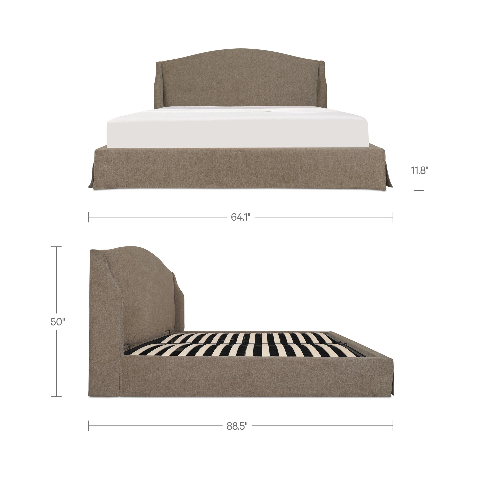 Weston Queen Storage Bed Brown by Moe's Home Collection - view 3