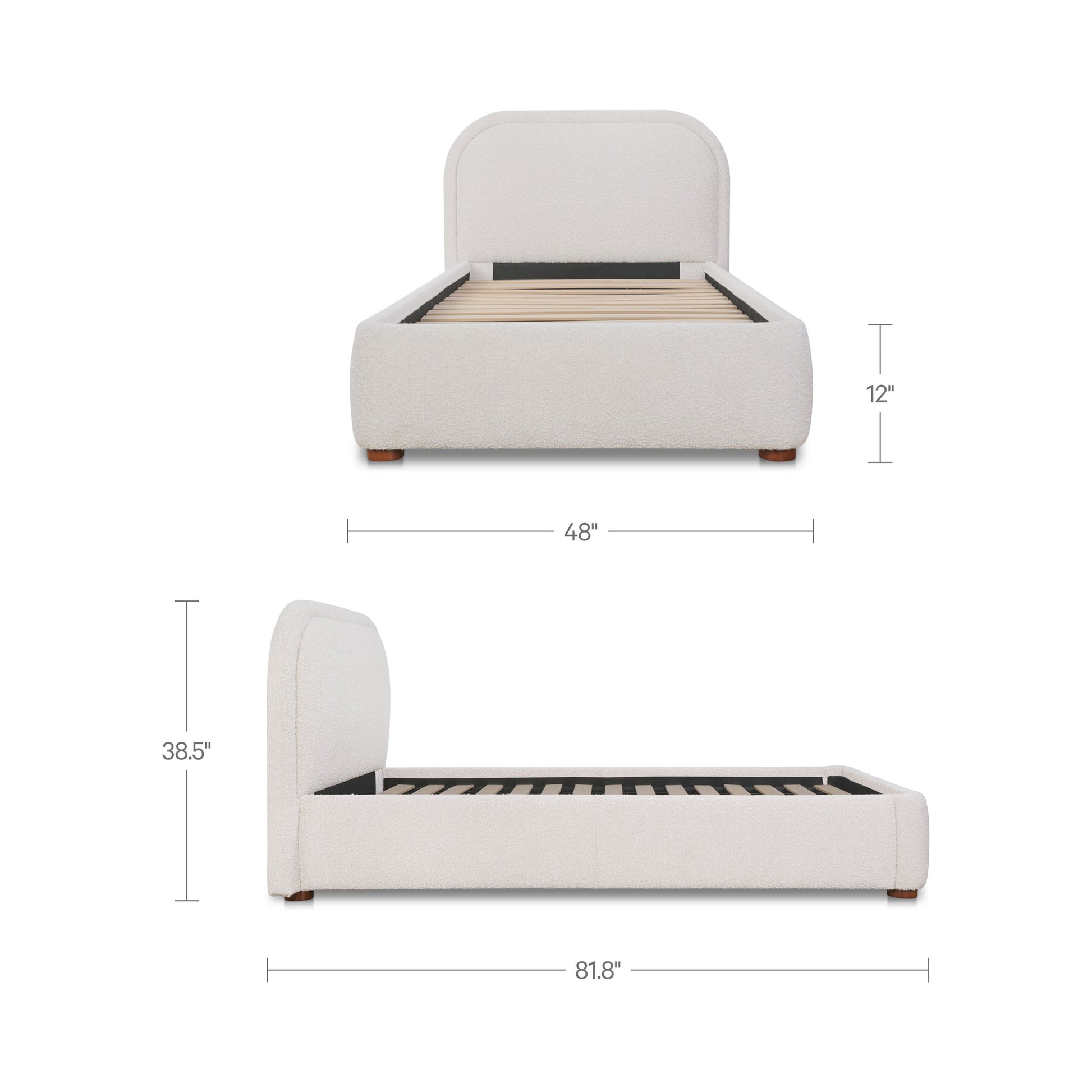 Colin Twin Bed Oatmeal by Moe's Home Collection - view 3