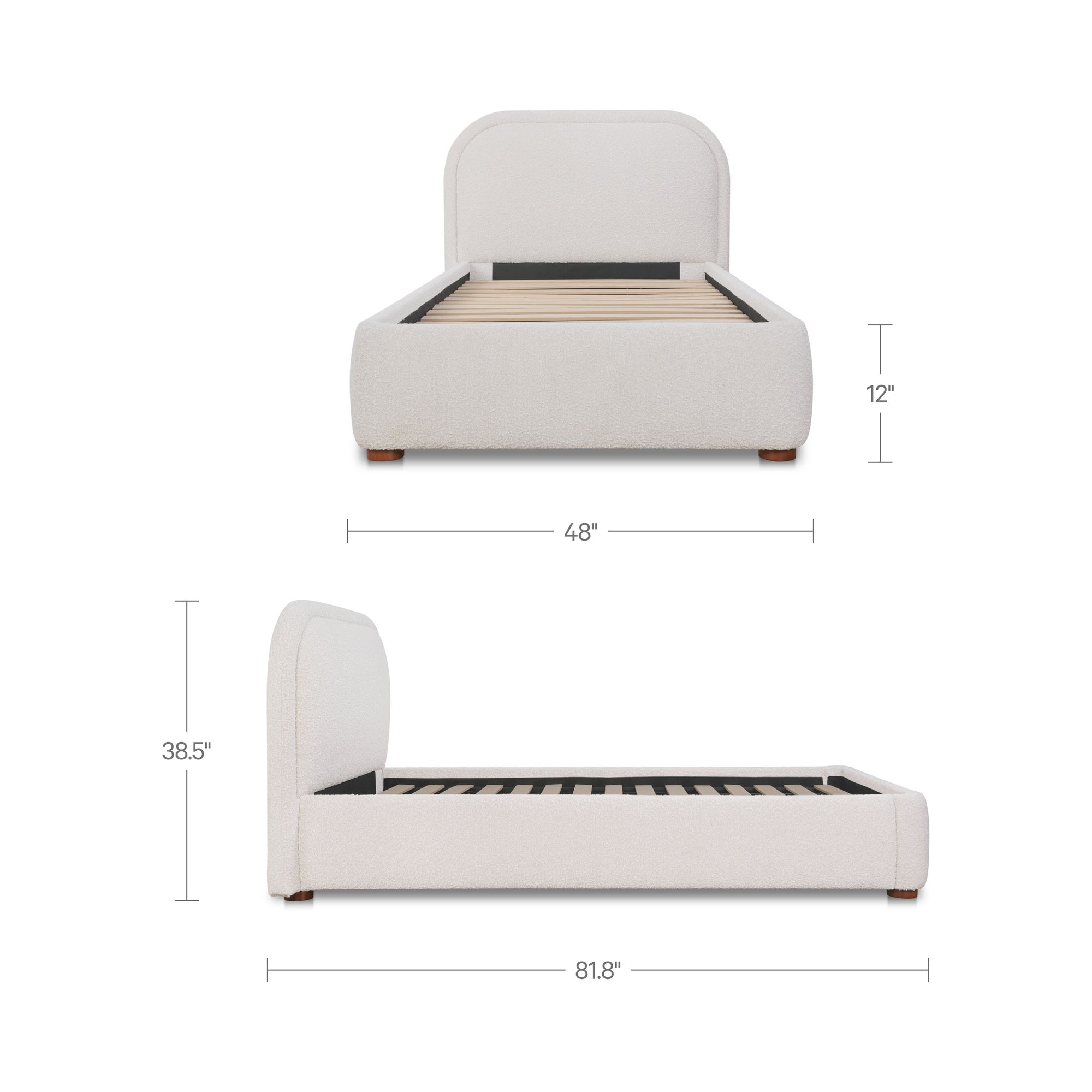 Colin Twin Bed Oatmeal by Moe's Home Collection - view 3