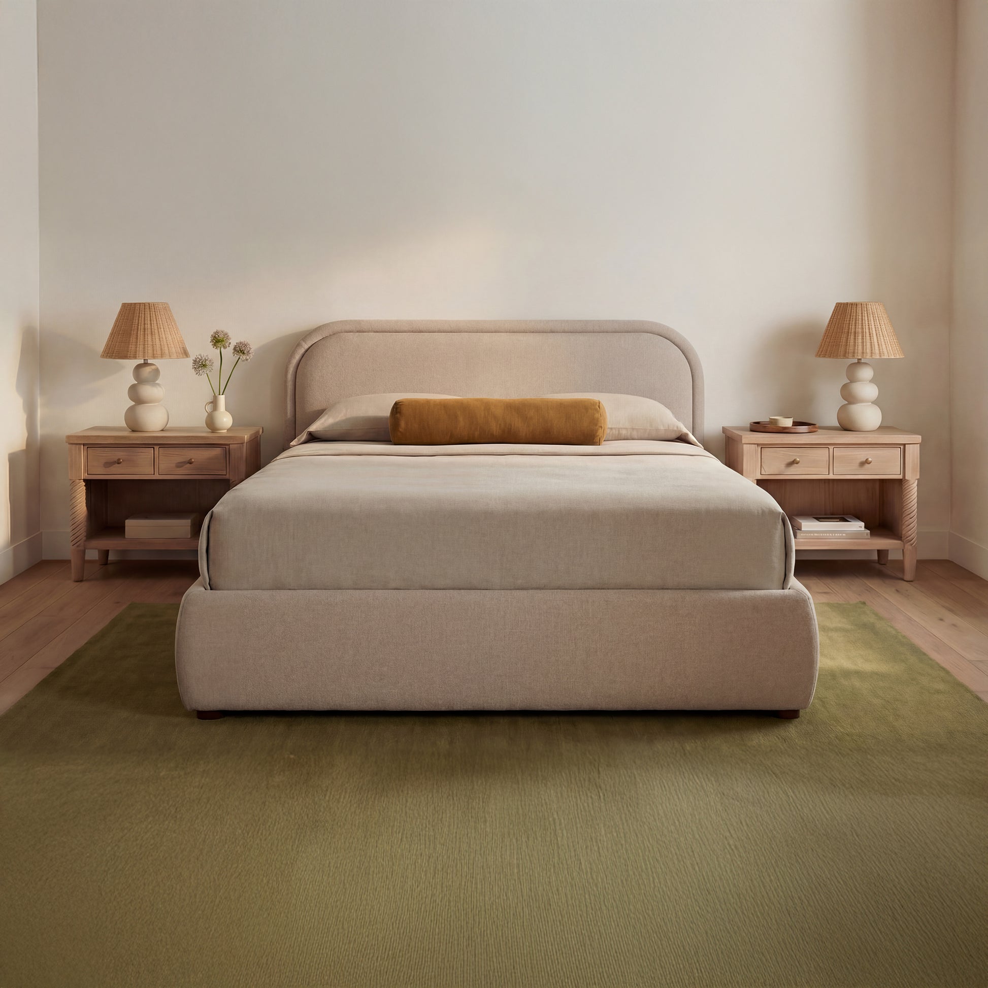 Colin Queen Storage Bed Light Brown by Moe's Home Collection - view 2