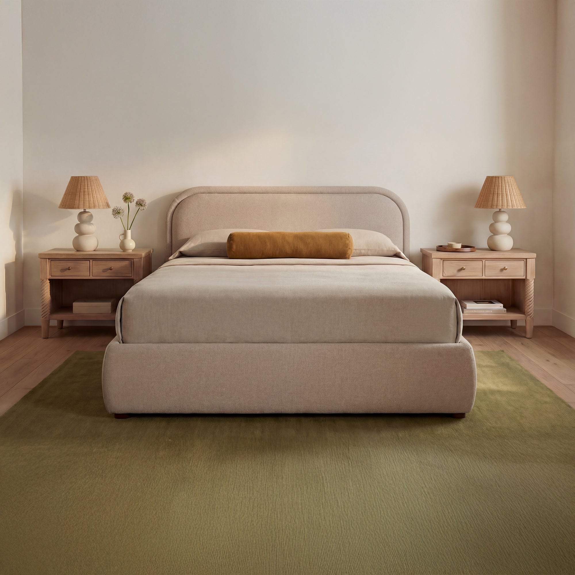 Colin Queen Storage Bed Light Brown by Moe's Home Collection - view 2