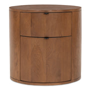 Theo 2 Drawer Nightstand Brown by Moe's Home Collection