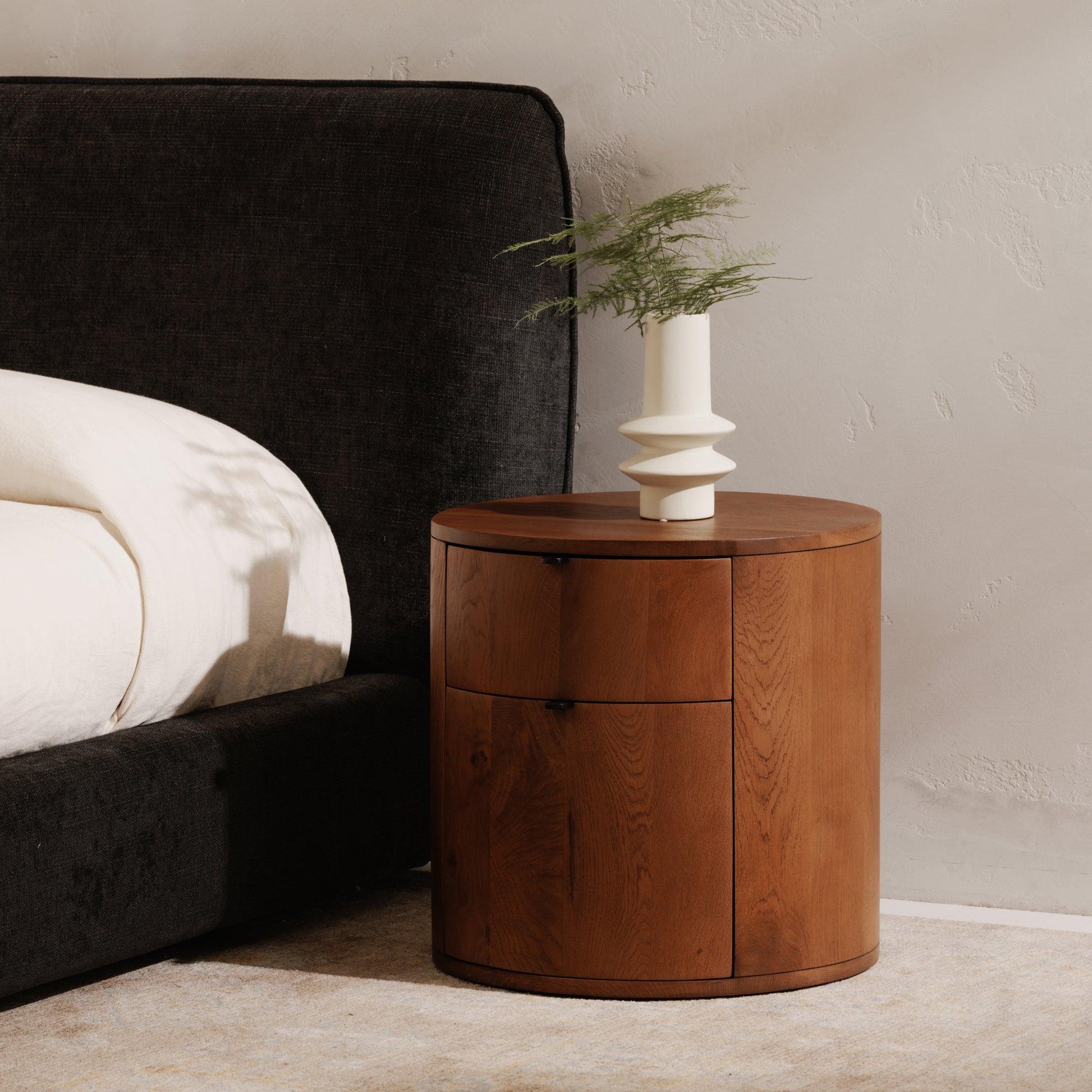 Theo 2 Drawer Nightstand Brown by Moe's Home Collection - view 3