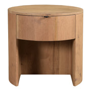 Theo 1 Drawer Nightstand Natural by Moe's Home Collection
