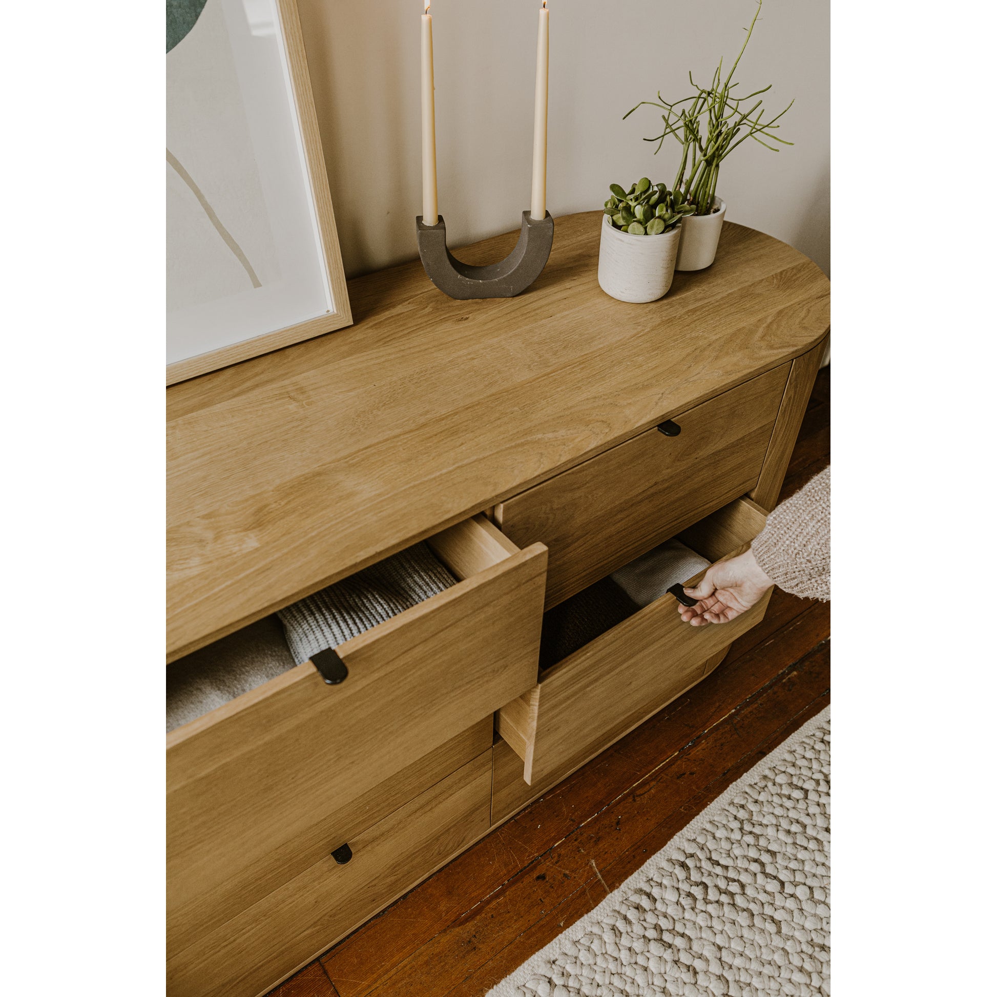 Theo 6 Drawer Dresser Natural by Moe's Home Collection - view 8