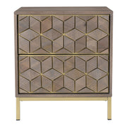 Corolla Nightstand Light Grey by Moe's Home Collection