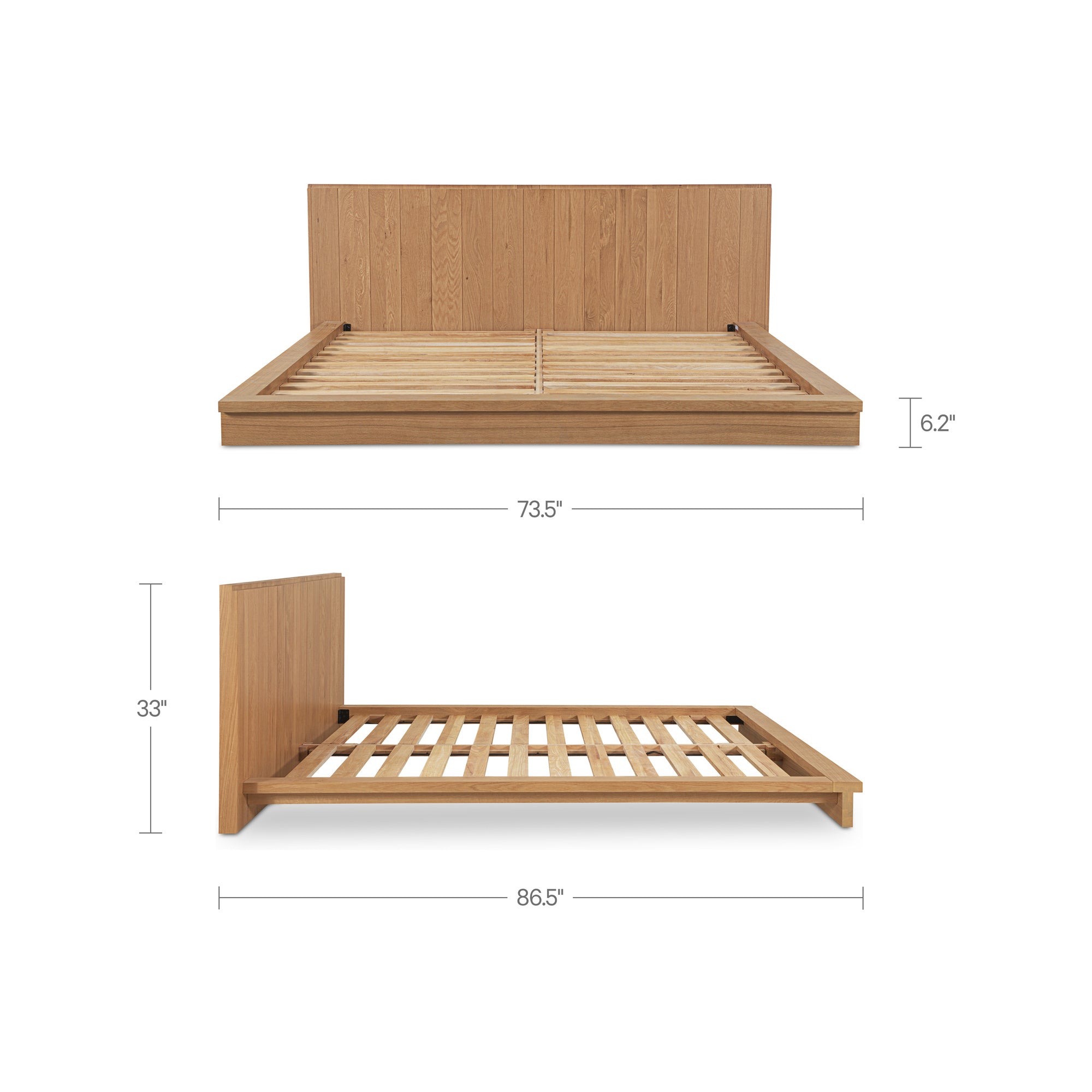 Plank Queen Bed by Moe's Home Collection - view 6
