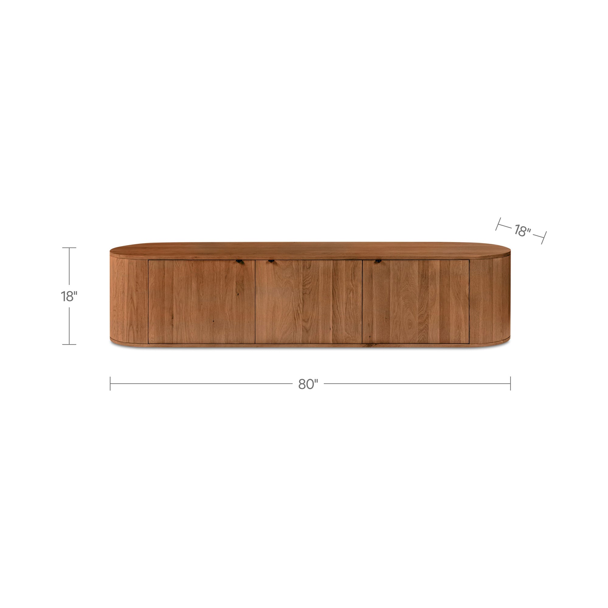 Theo Media Bench Brown by Moe's Home Collection - view 3
