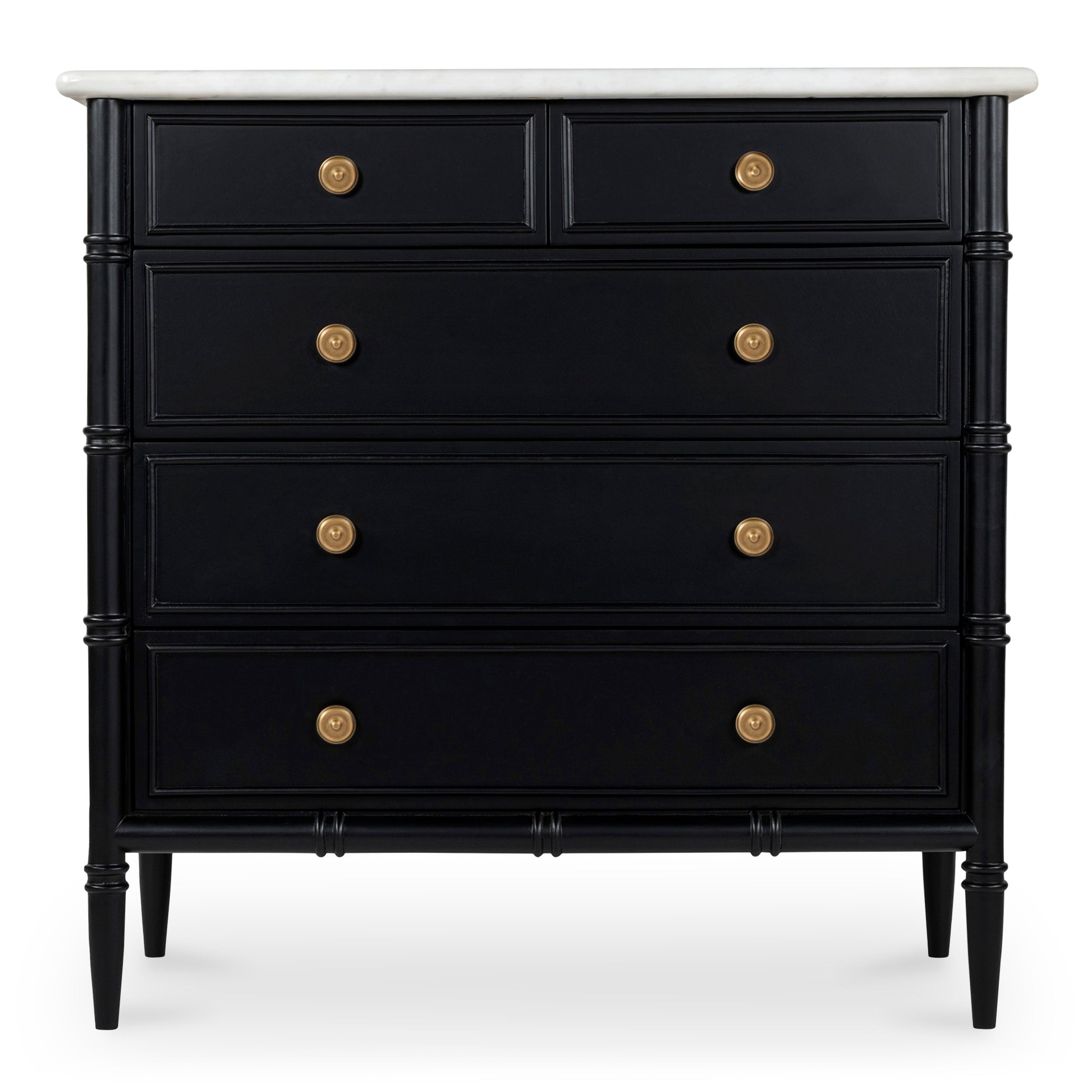 Eleanor 5 Drawer Chest Black by Moe's Home Collection
