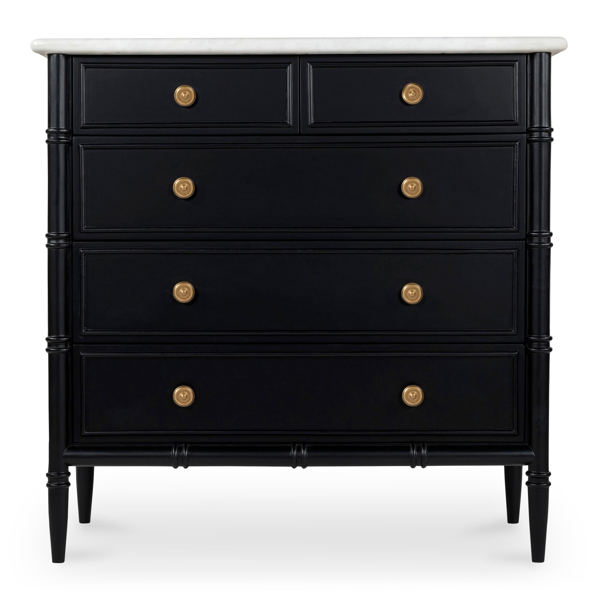 Eleanor 5 Drawer Chest Black by Moe's Home Collection