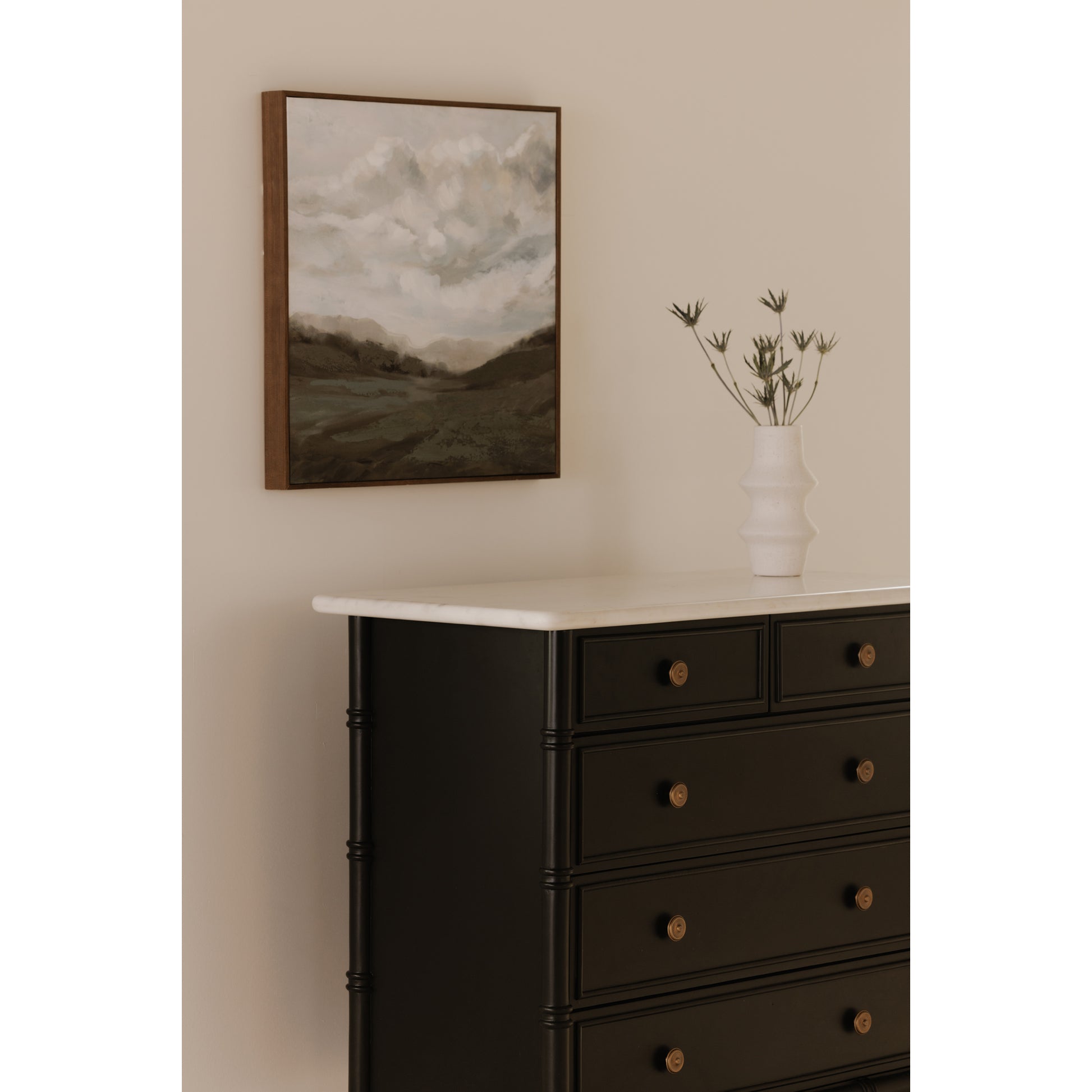 Eleanor 5 Drawer Chest Black by Moe's Home Collection - view 3
