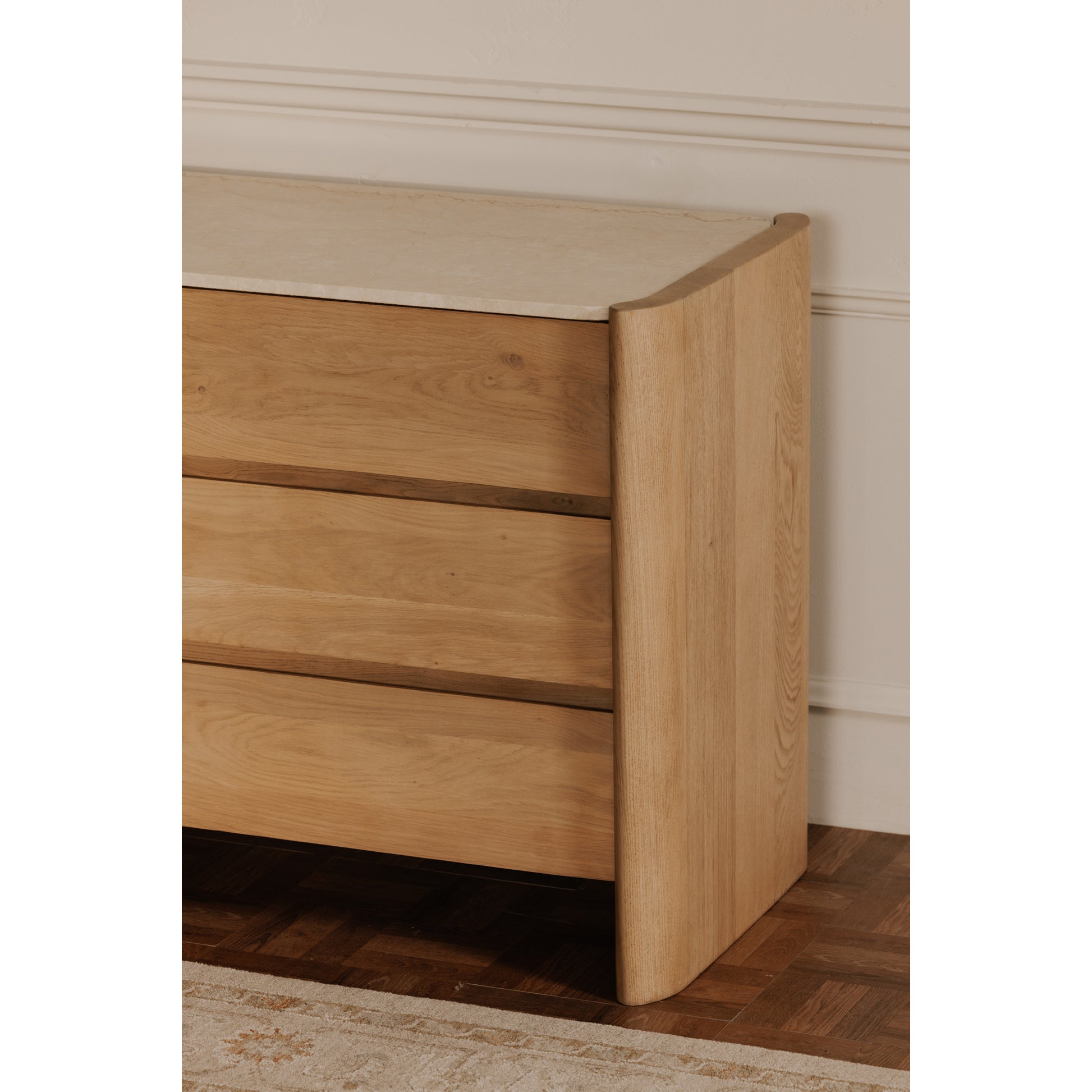 Lane 6 Drawer Dresser Natural by Moe's Home Collection - view 2