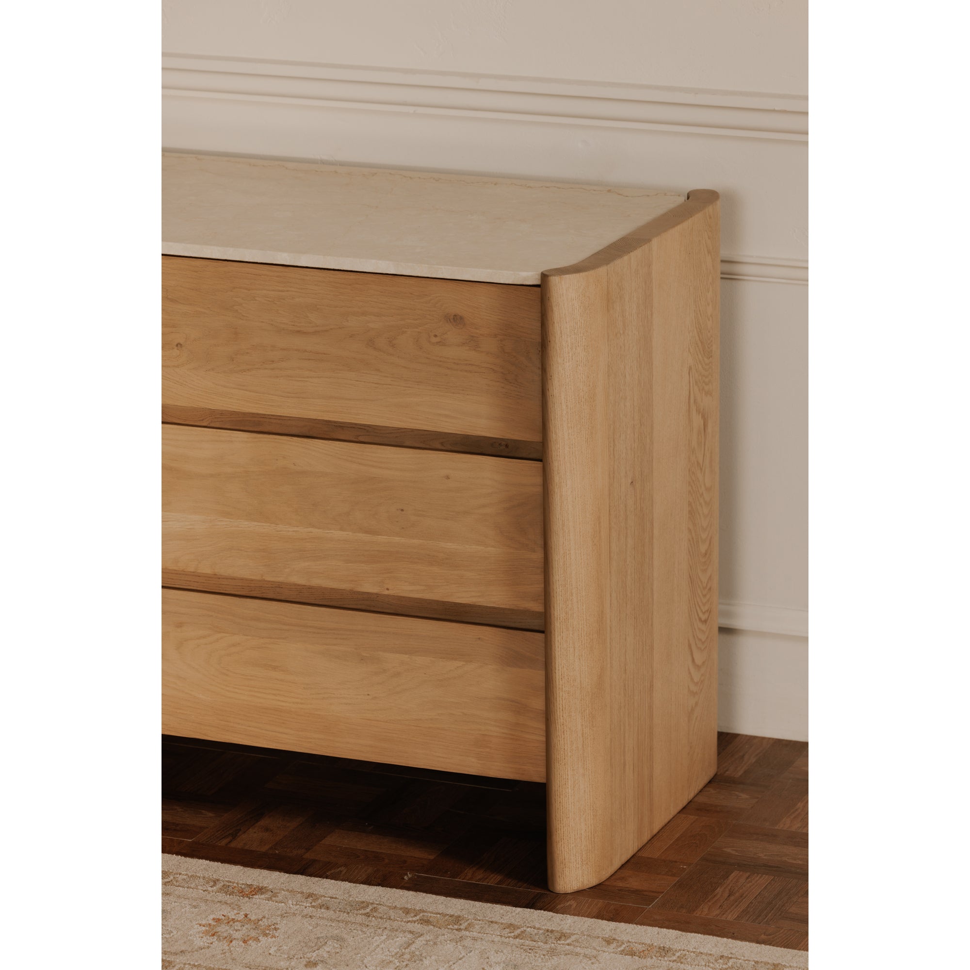 Lane 6 Drawer Dresser Natural by Moe's Home Collection - view 2