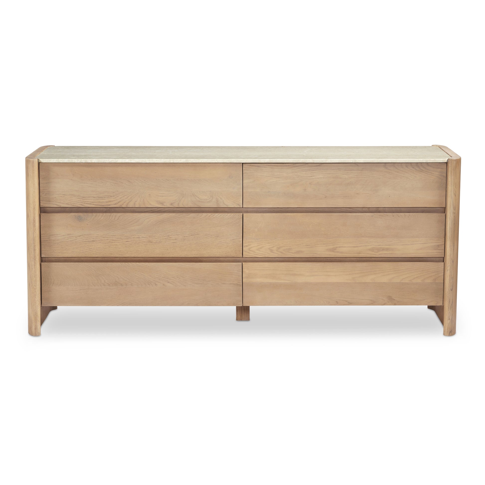 Lane 6 Drawer Dresser Natural by Moe's Home Collection