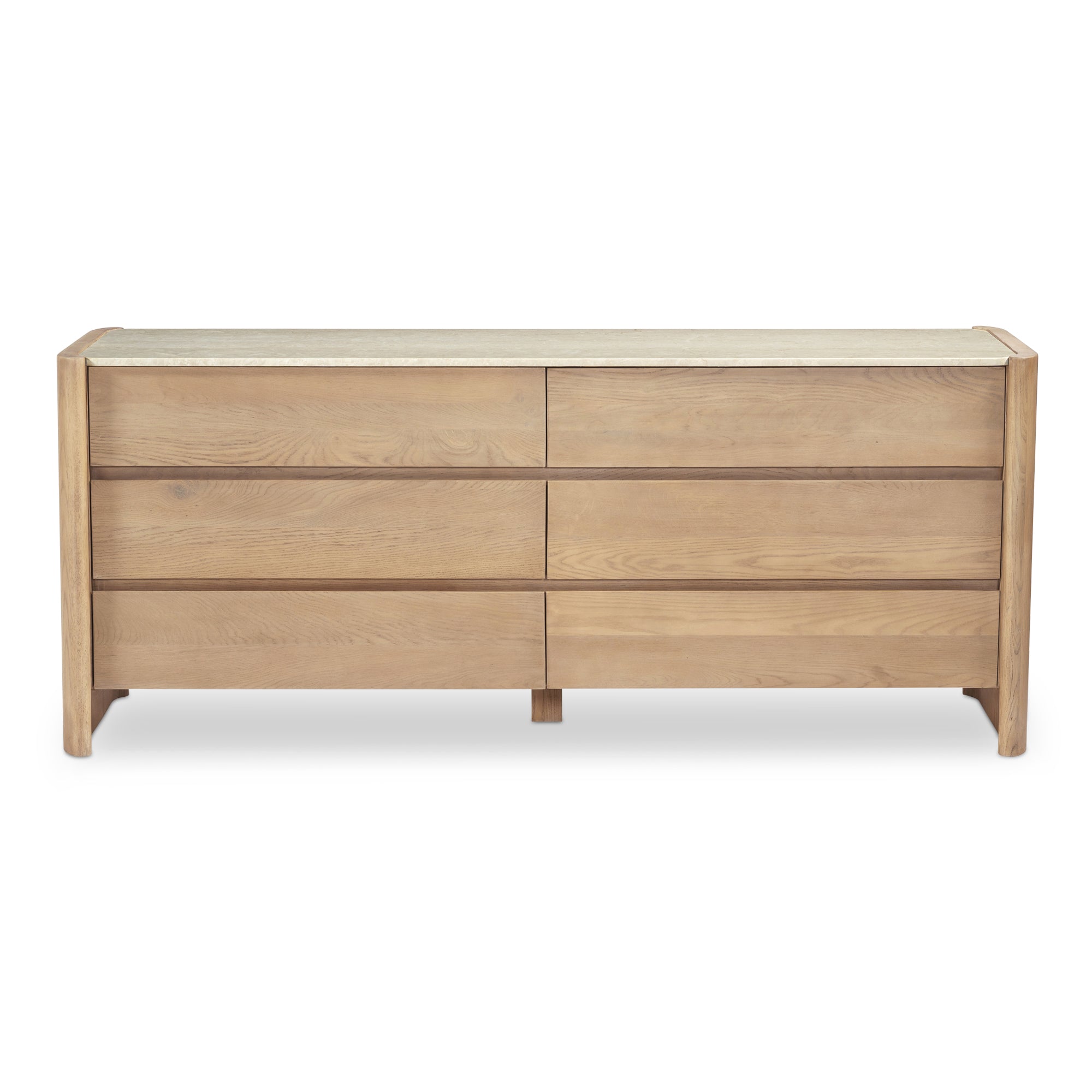 Lane 6 Drawer Dresser Natural by Moe's Home Collection