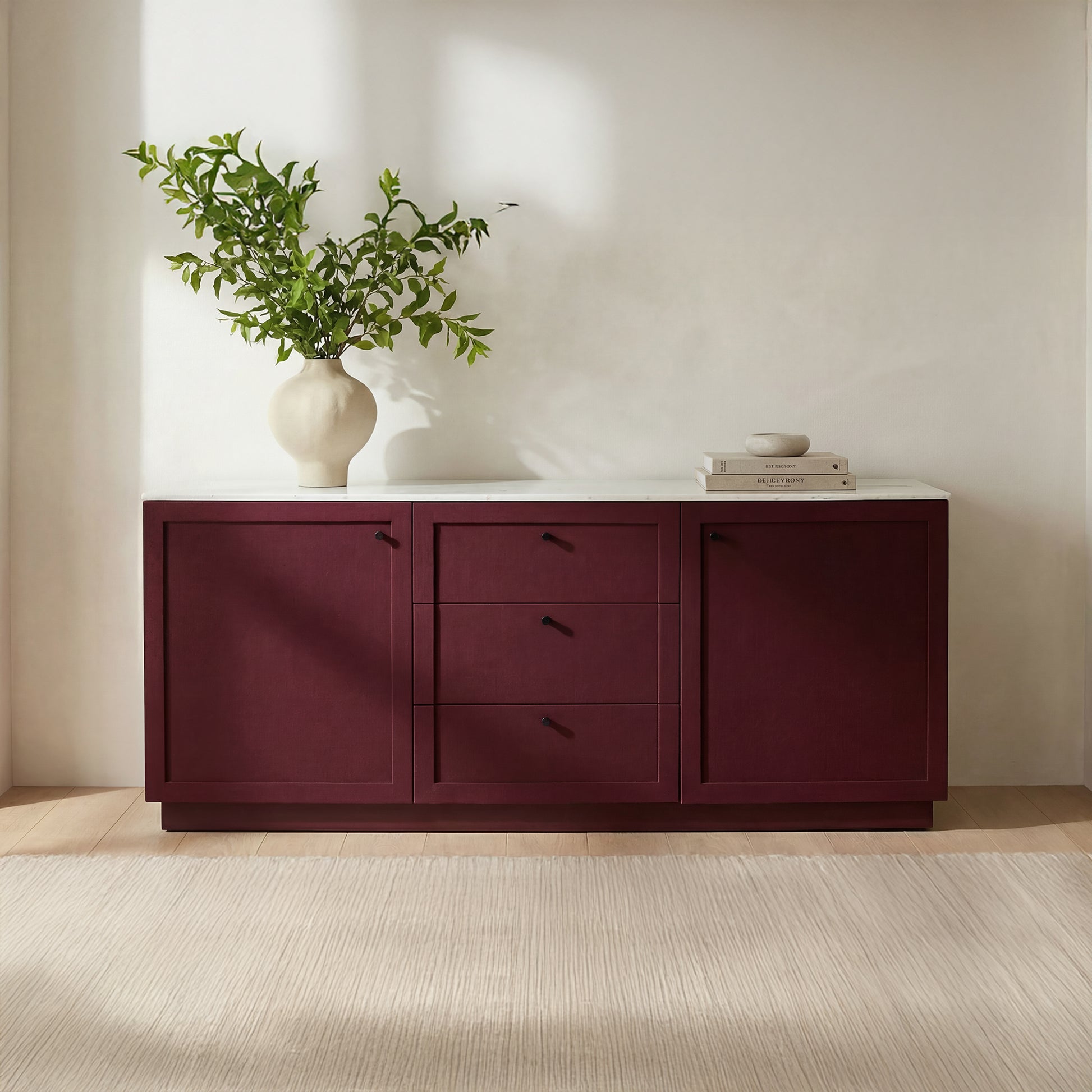 Nadine Sideboard Deep Burgundy by Moe's Home Collection - view 2