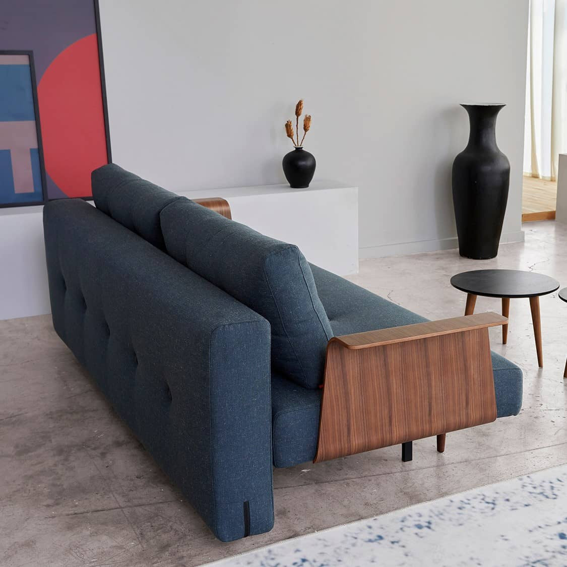 Recast Full Size Sleeper Sofa Bed Dark Styletto With Arms