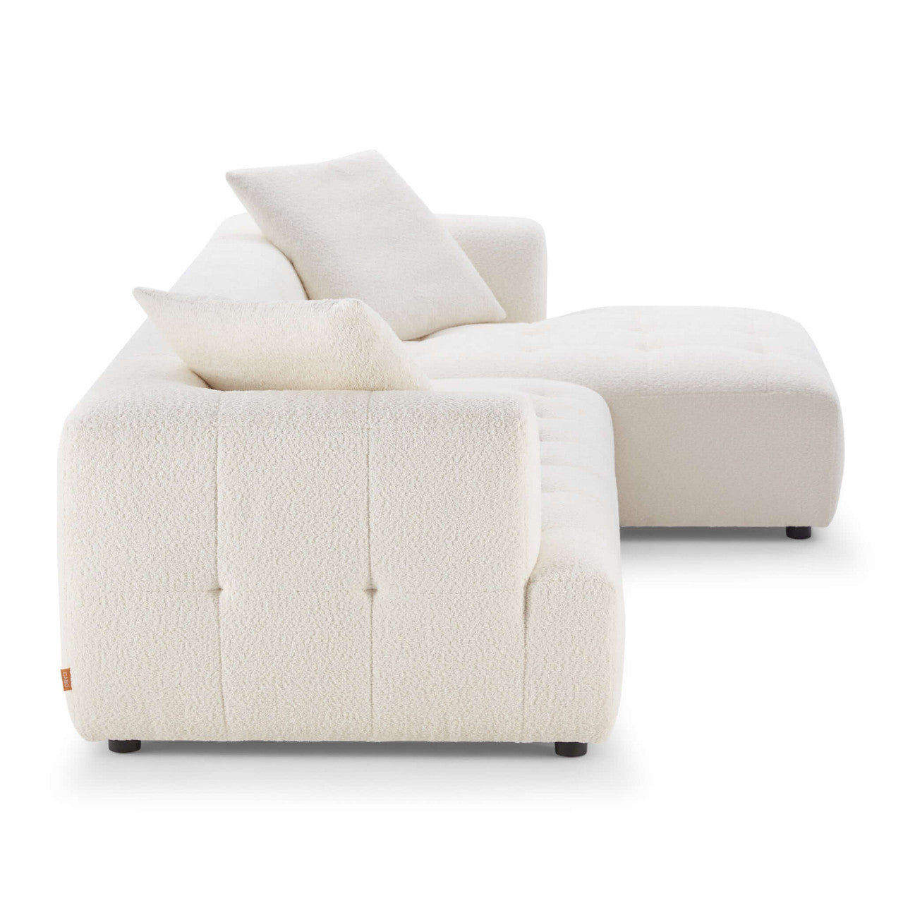 Kaynes  Boucle Sectional Sofa - Ivory