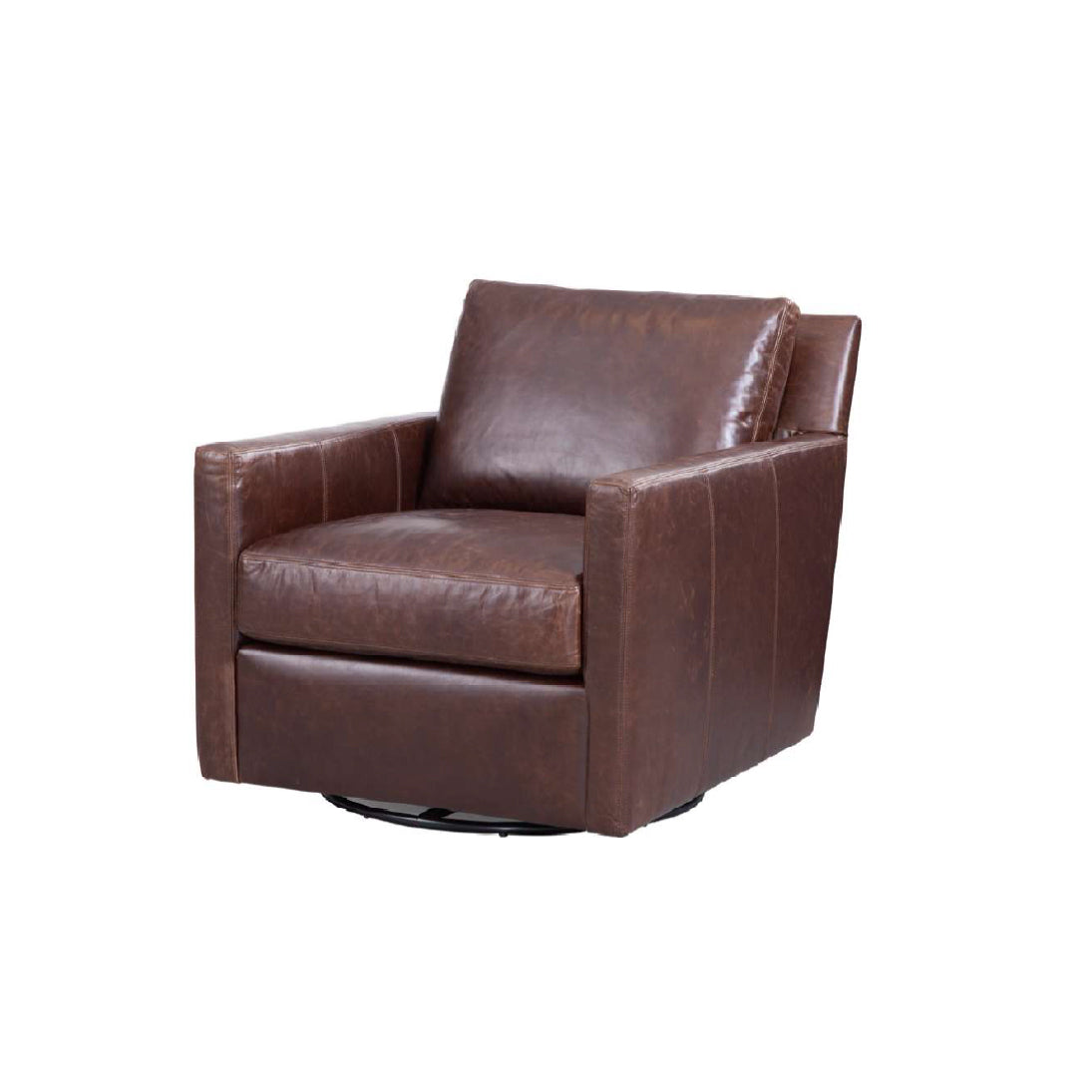 Riverside Swivel Chair in Tatum Dark Brown
