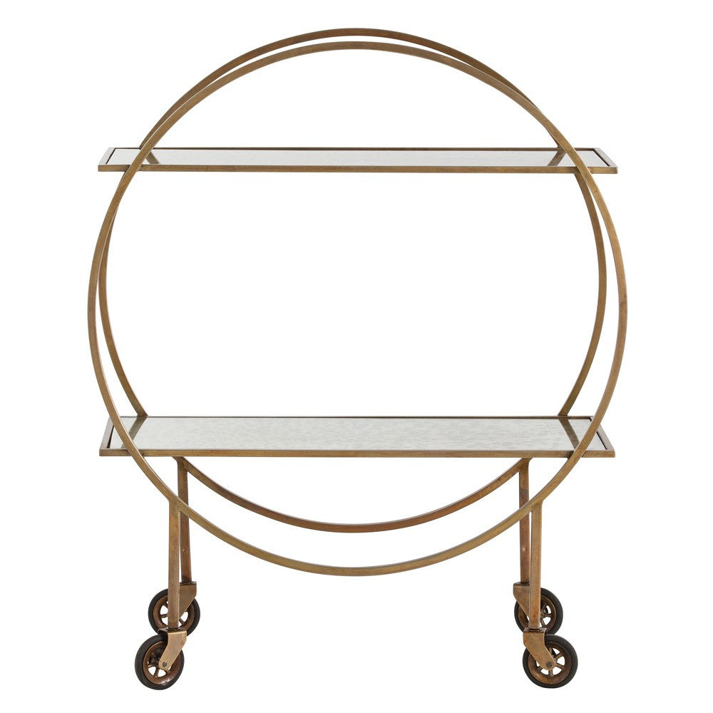Arteriors Home, Rupert Antique Brass Bar Cart