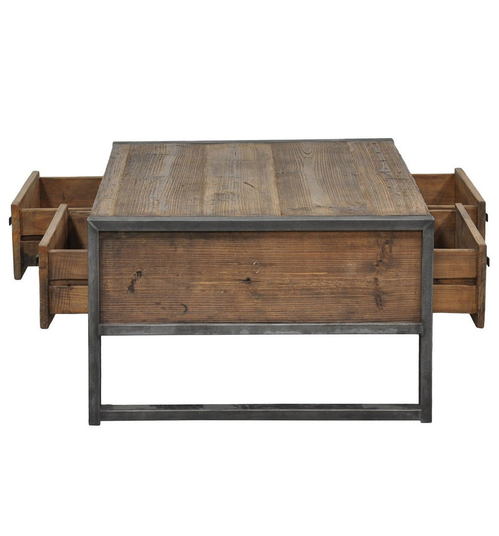 Reclaimed Wood Coffee Tables with Drawers