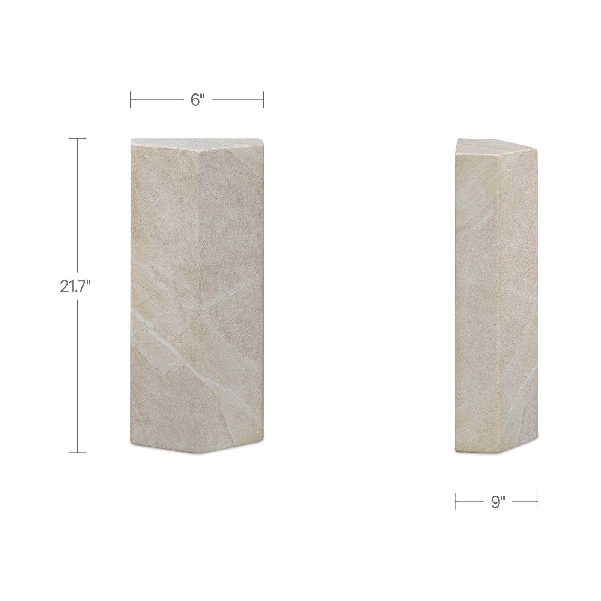 Nix Outdoor Side Table Cream by Moe's Home Collection - view 3