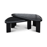 Sophie Outdoor Nesting Table Set Charcoal Lacquer by Moe's Home Collection