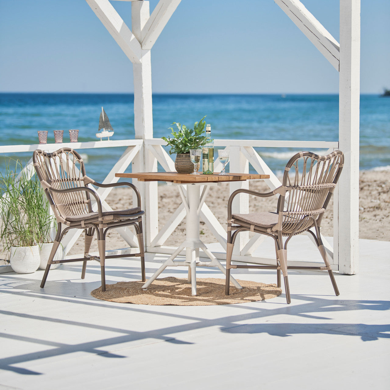 Margret Arm Chair Exterior - Moccachino by Sika Design - view 8
