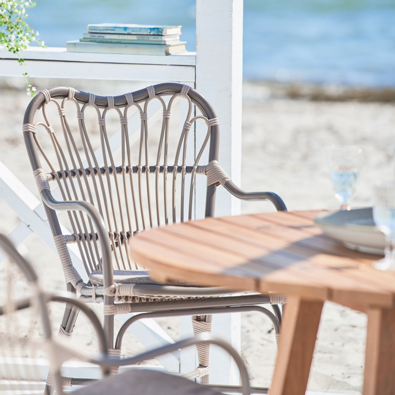 Margret Arm Chair Exterior - Moccachino by Sika Design - view 6