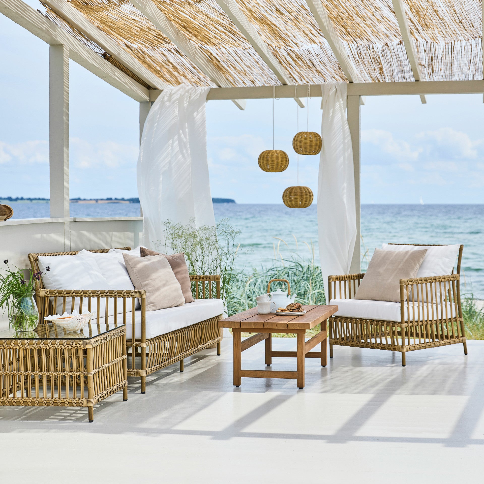 Caroline Side Table Exterior w/Glass Top by Sika Design - view 17