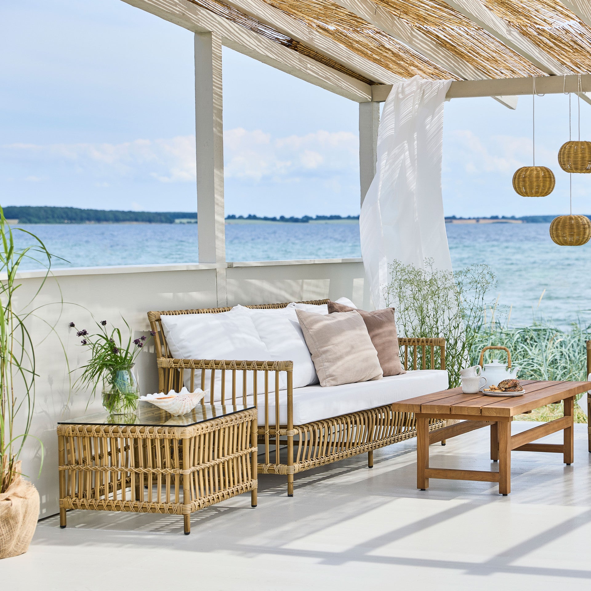 Caroline Side Table Exterior w/Glass Top by Sika Design - view 16