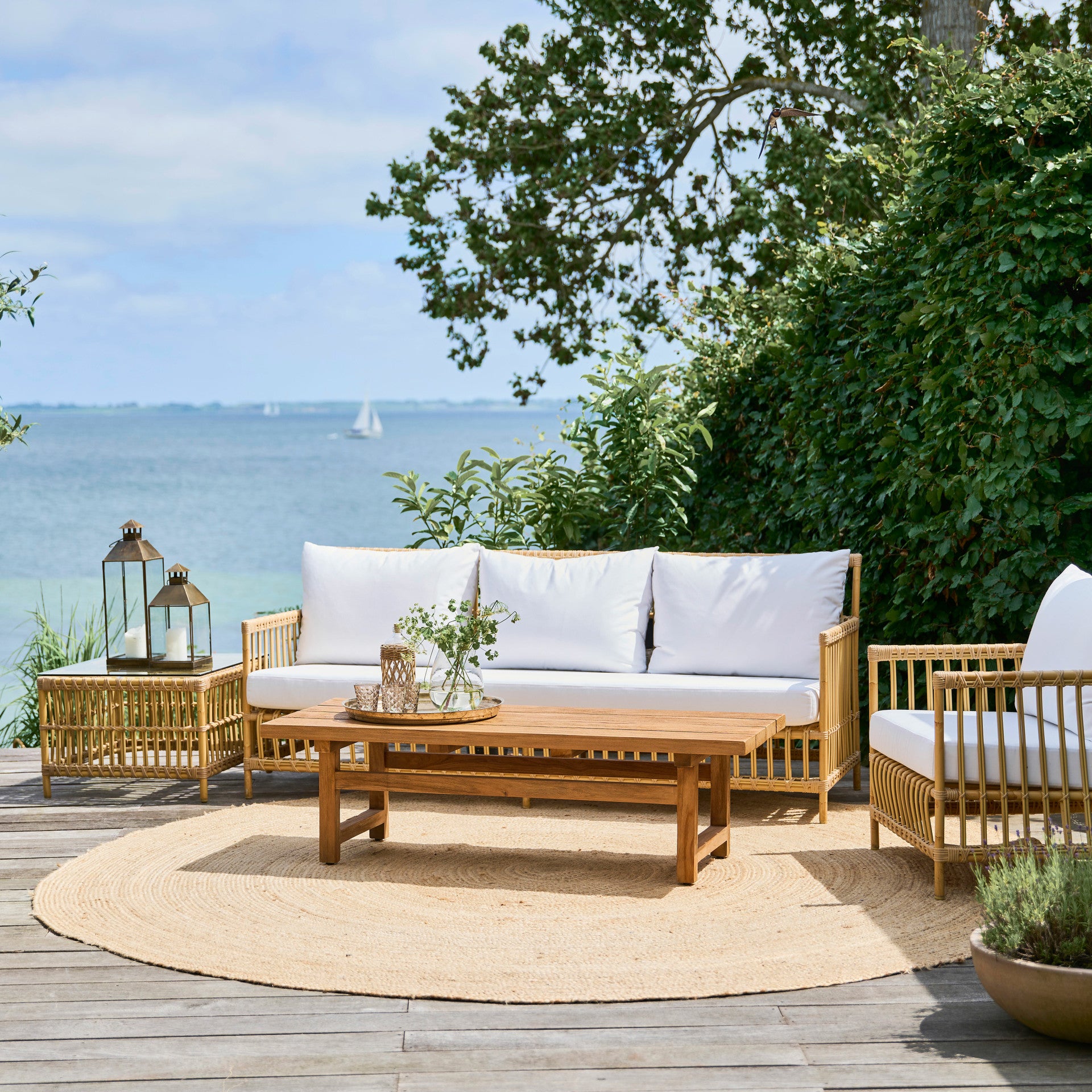Caroline Side Table Exterior w/Glass Top by Sika Design - view 12