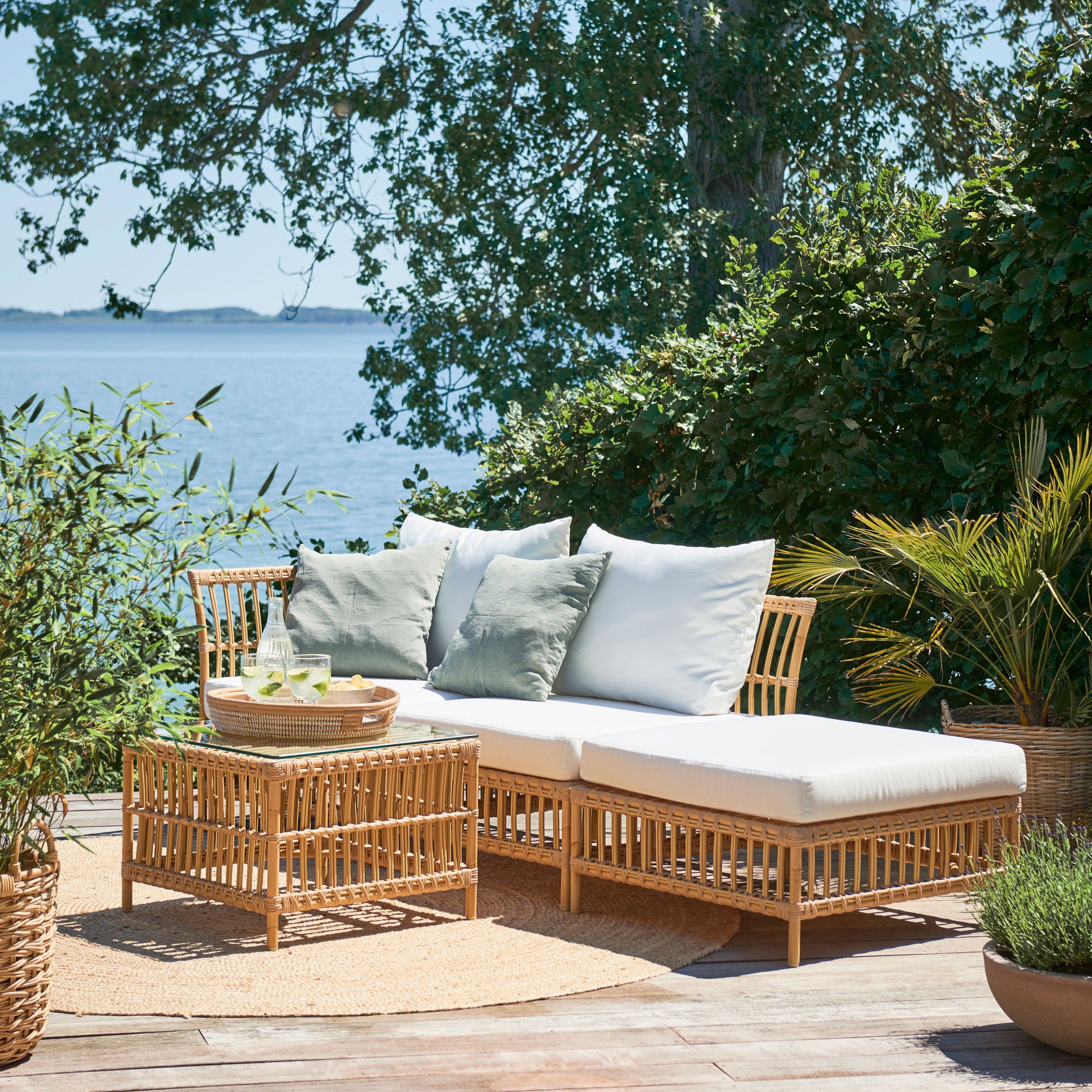 Caroline Side Table Exterior w/Glass Top by Sika Design - view 13